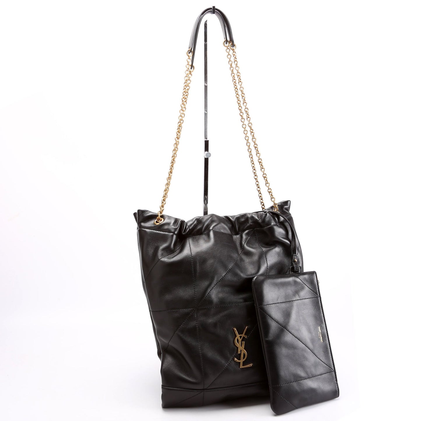 Saint Laurent 781666 Jamie 4.3 Pochon Lambskin Black Bag