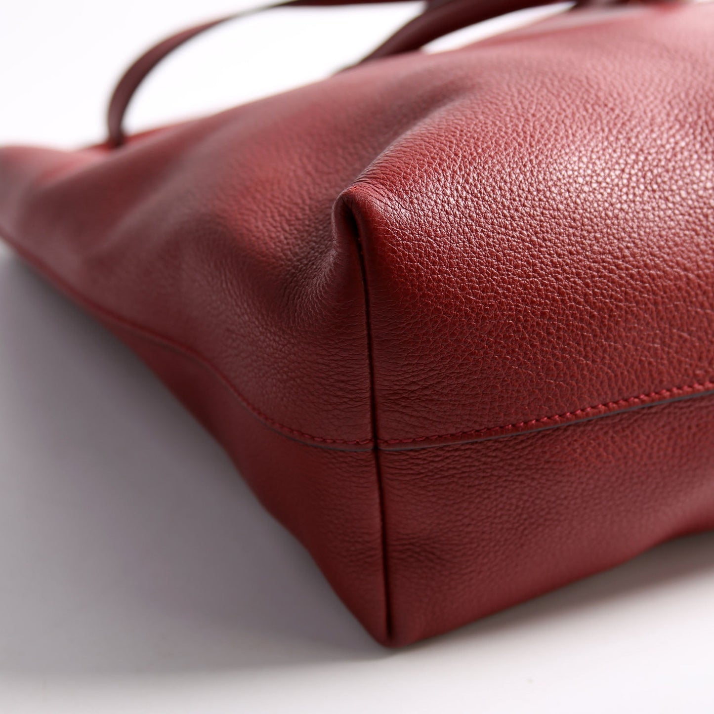 Prada Vitello Phenix Shopper Tote Red Bag