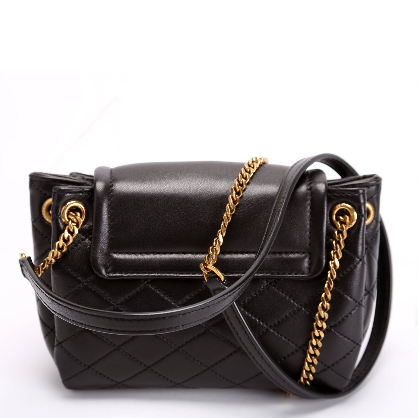 Saint Laurent 672738 Mini Notlita Quilted Lambskin Black Bag