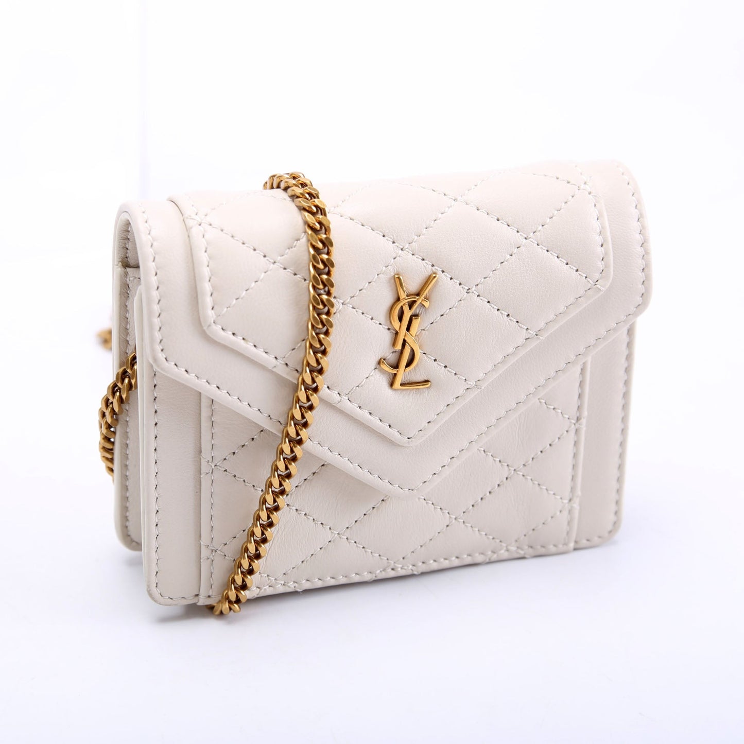 Saint Laurent Gaby Crossbody Micro 685612 Ivory Bag