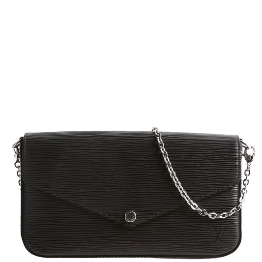 Louis Vuitton Pochette Felice Epi Black/Sier