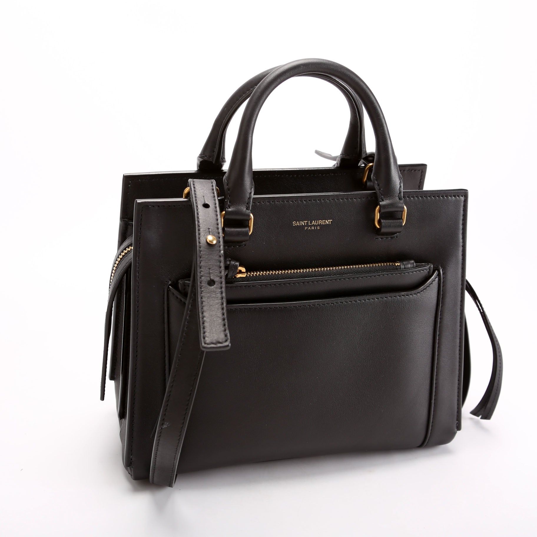 Saint Laurent Eastside Smooth Calfskin Small Tote 554116 Black Bag