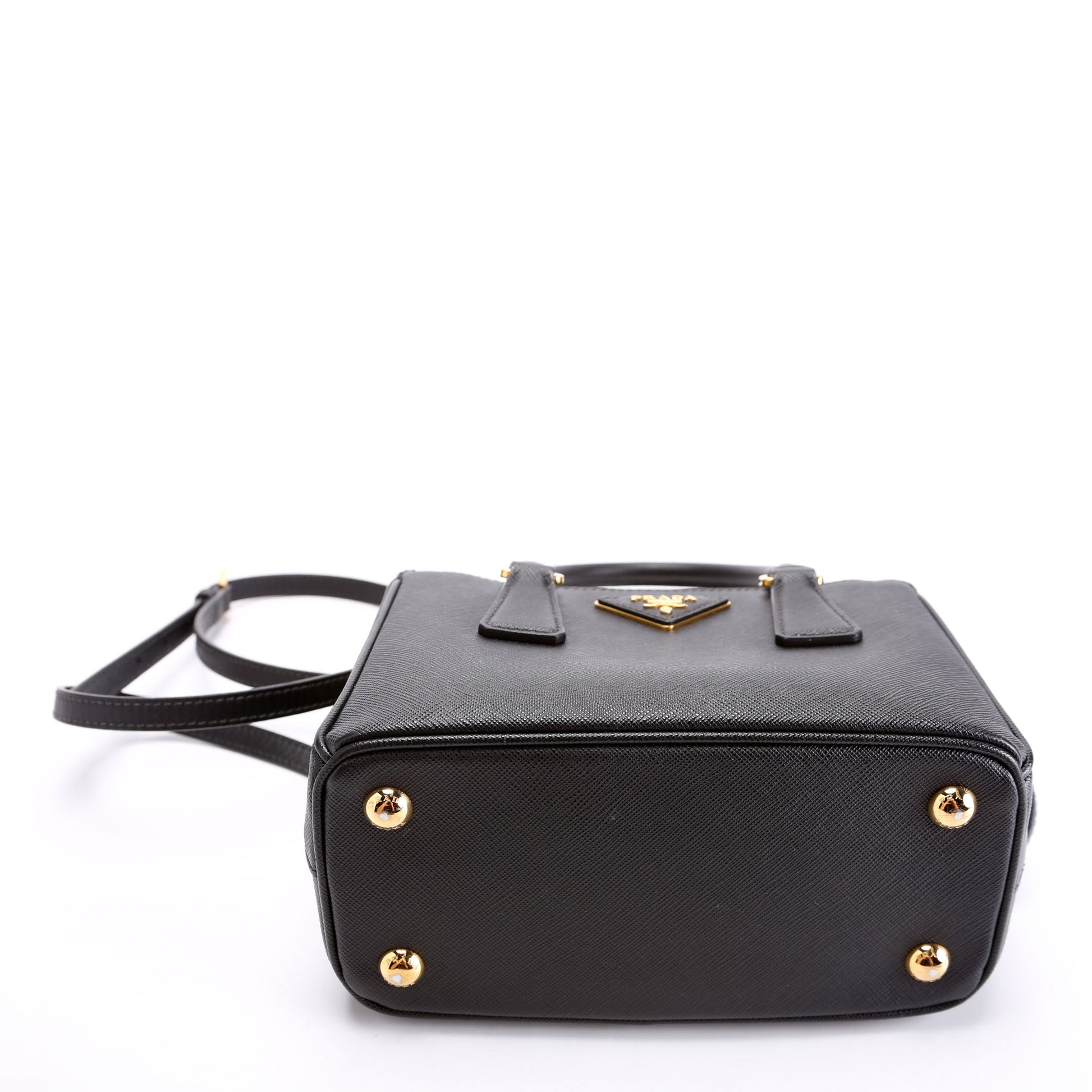 Prada Saffiano Lux Galleria Mini Black Bag