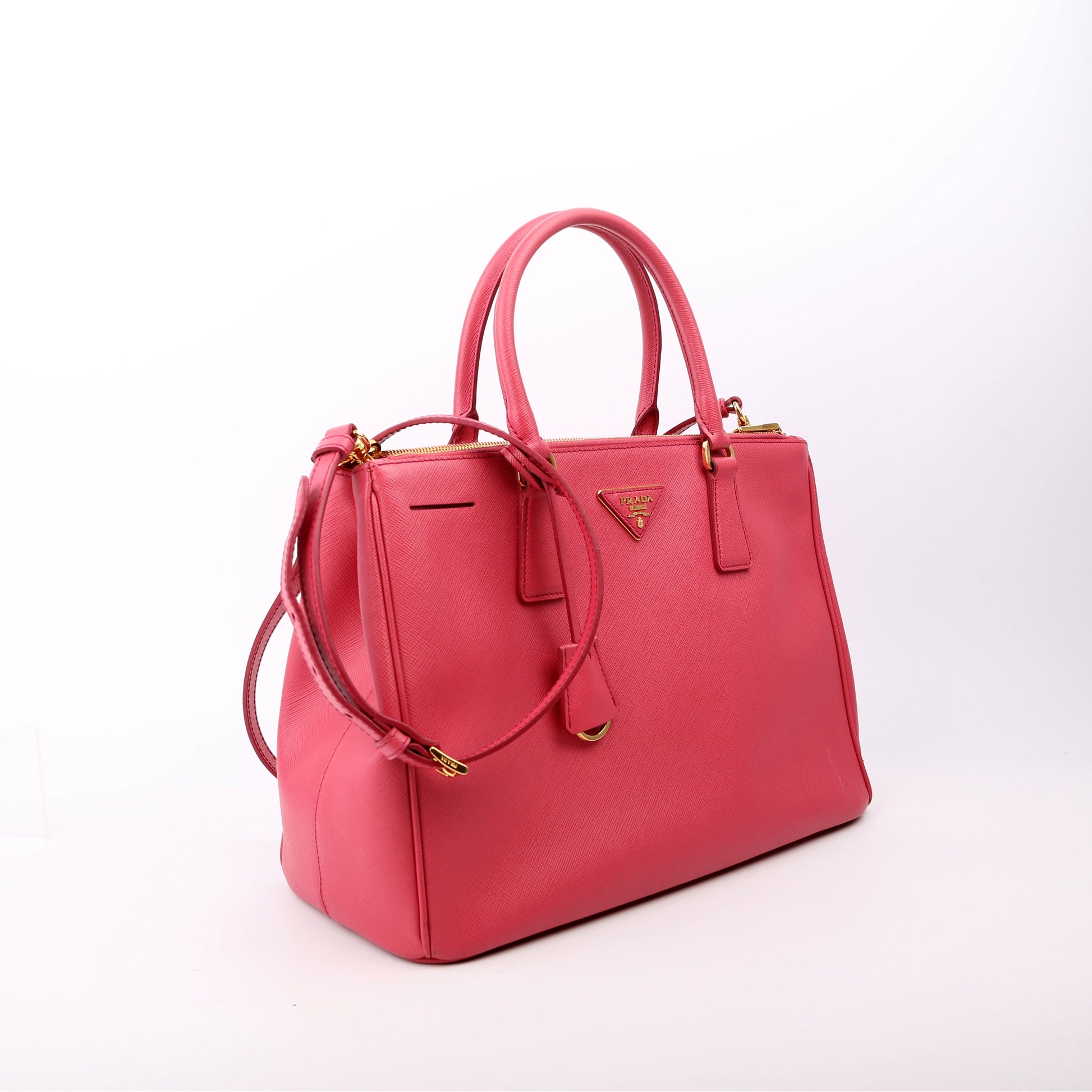 Prada Saffiano Galleria Medium Pink Bag