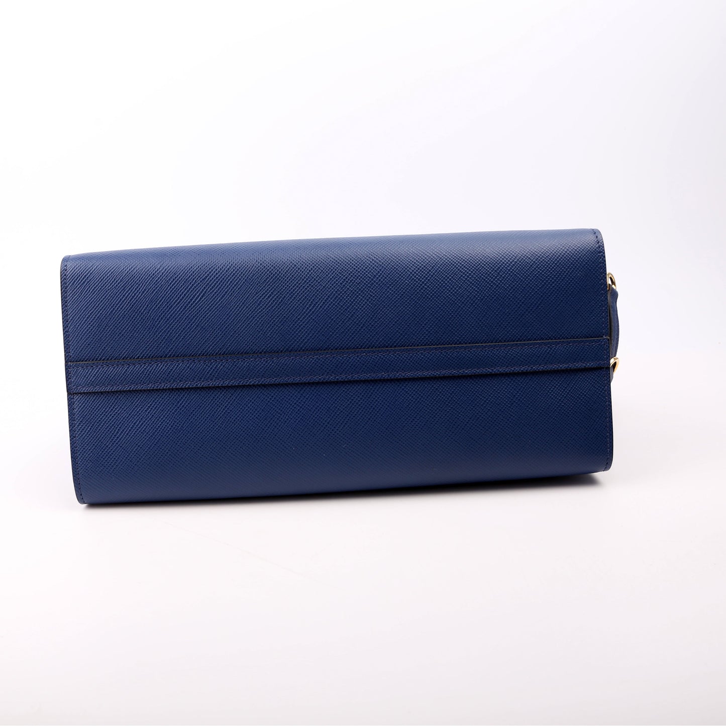 Prada Monochrome Medium Saffiano Cuir Blue Bag