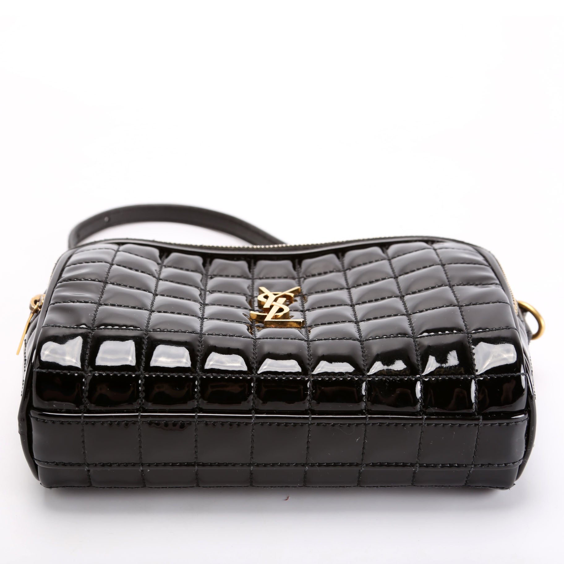 Saint Laurent Cassandre Carre Camera Patent 764809 Black Bag