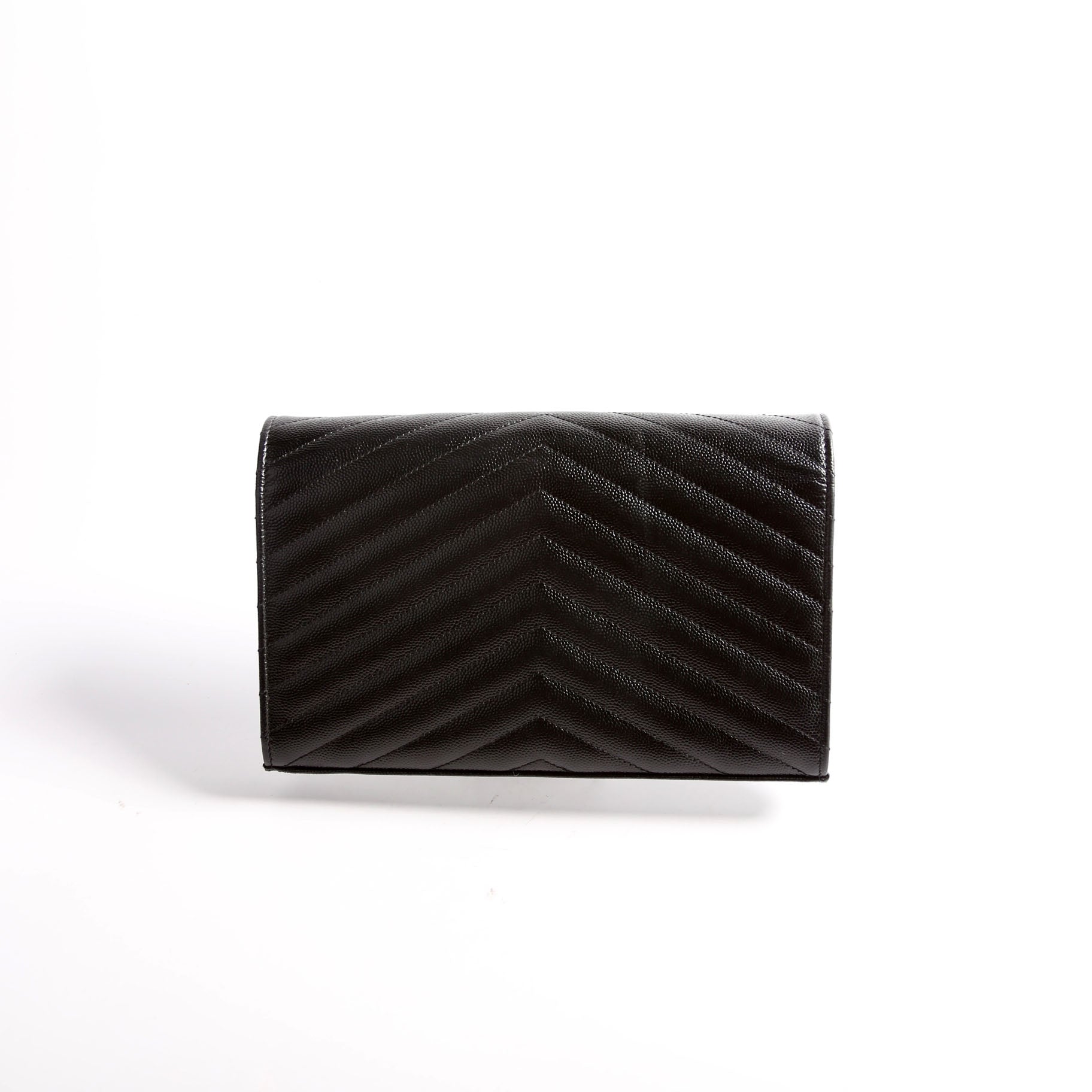 Saint Laurent Grain De Chain Wallet 377828 Black Bag