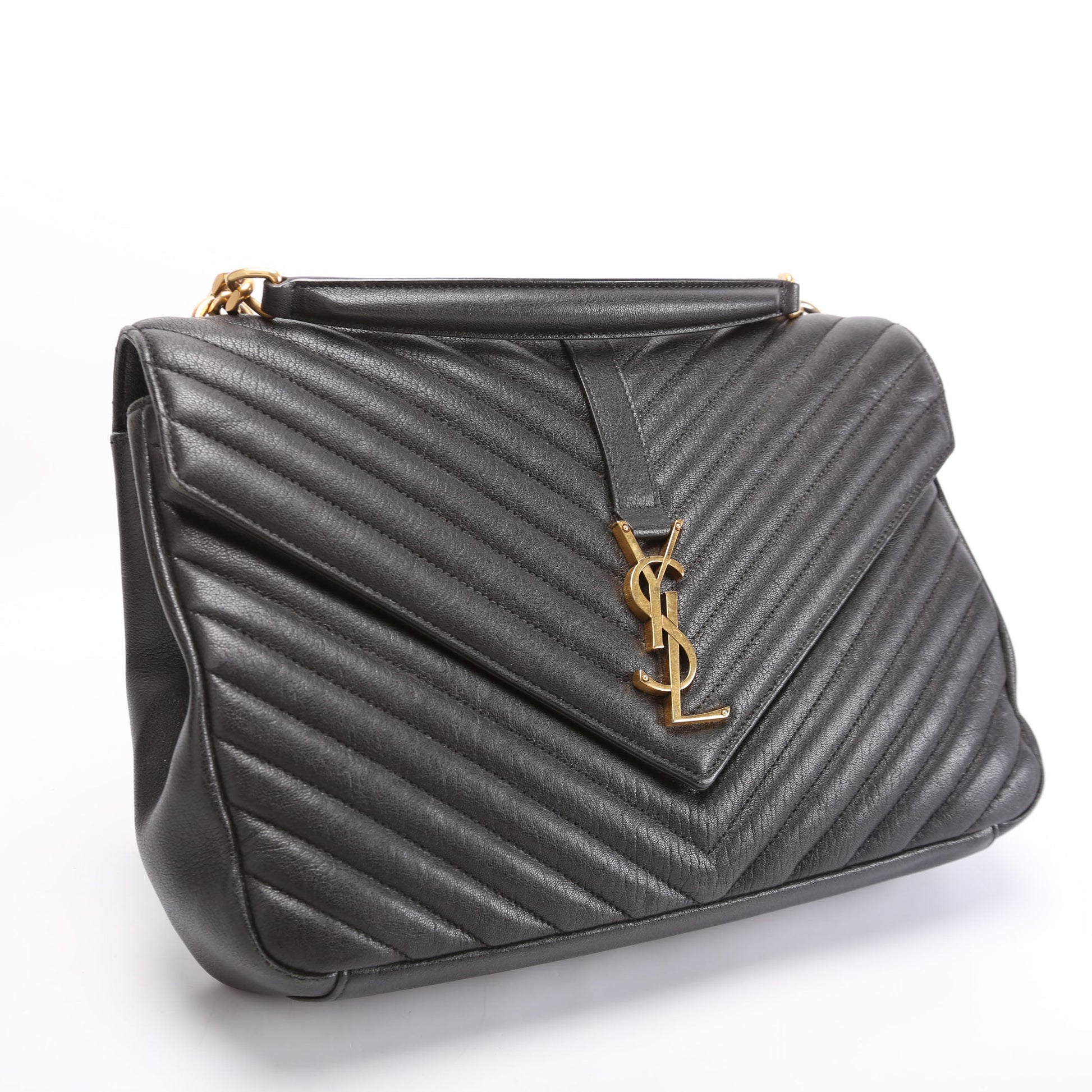 Saint Laurent College Large Large 392738 Black Bag