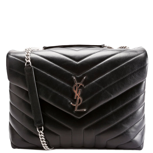 Saint Laurent LouLou Medium Quilted 574946 Black Bag
