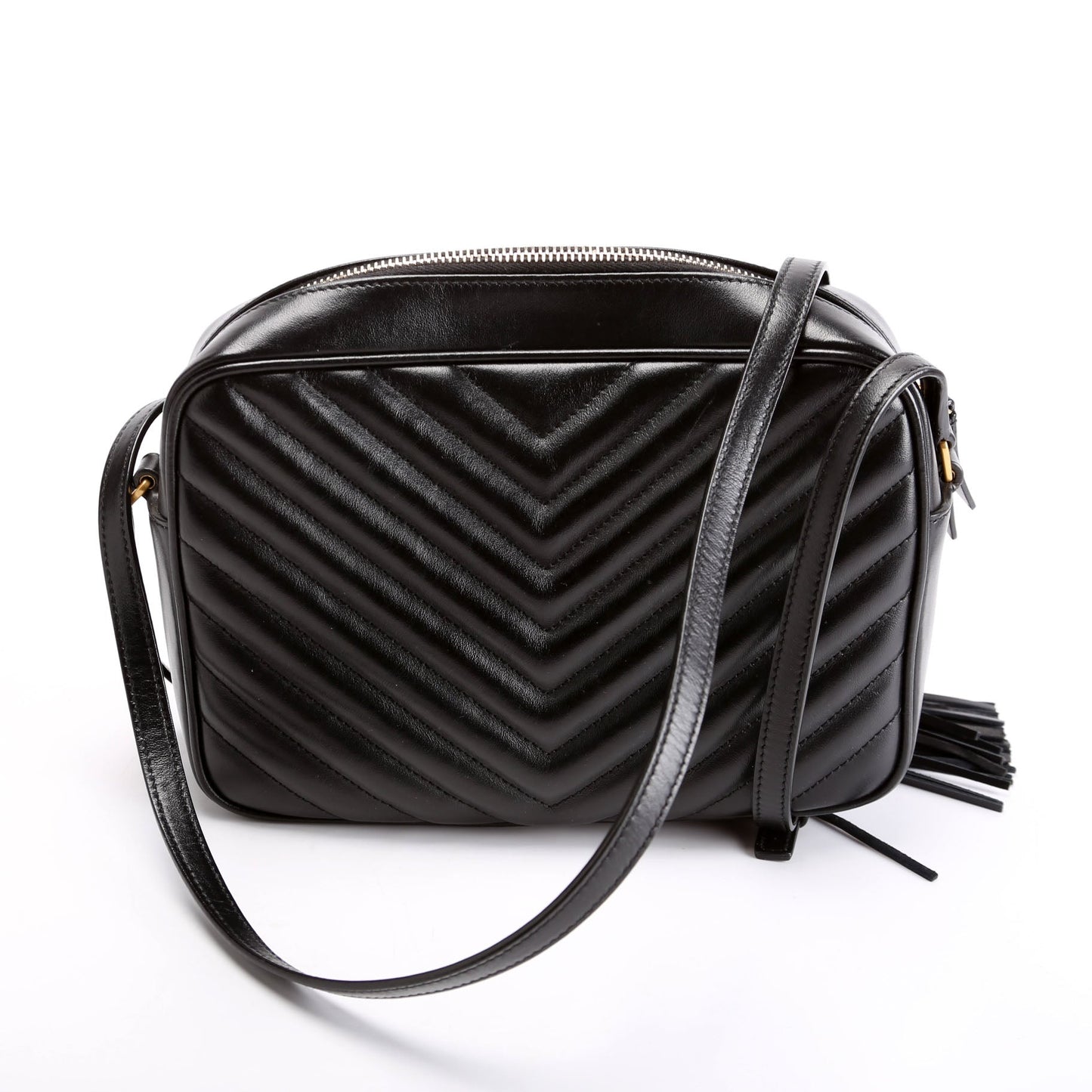 Saint Laurent Lou Camera Quilted 612544 Black Bag