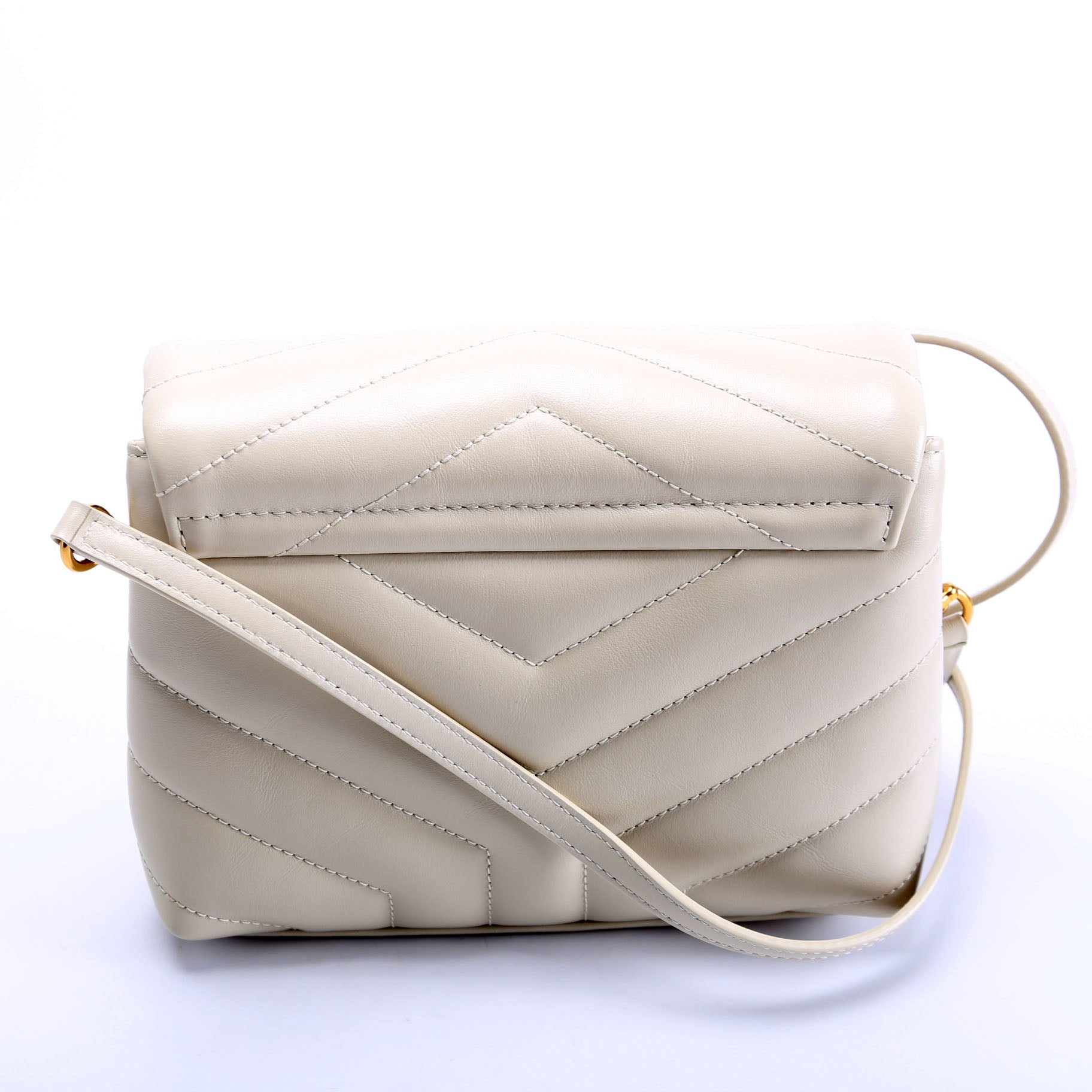 Saint Laurent LouLou Satchel Toy Crossbody 678401 Cream Bag
