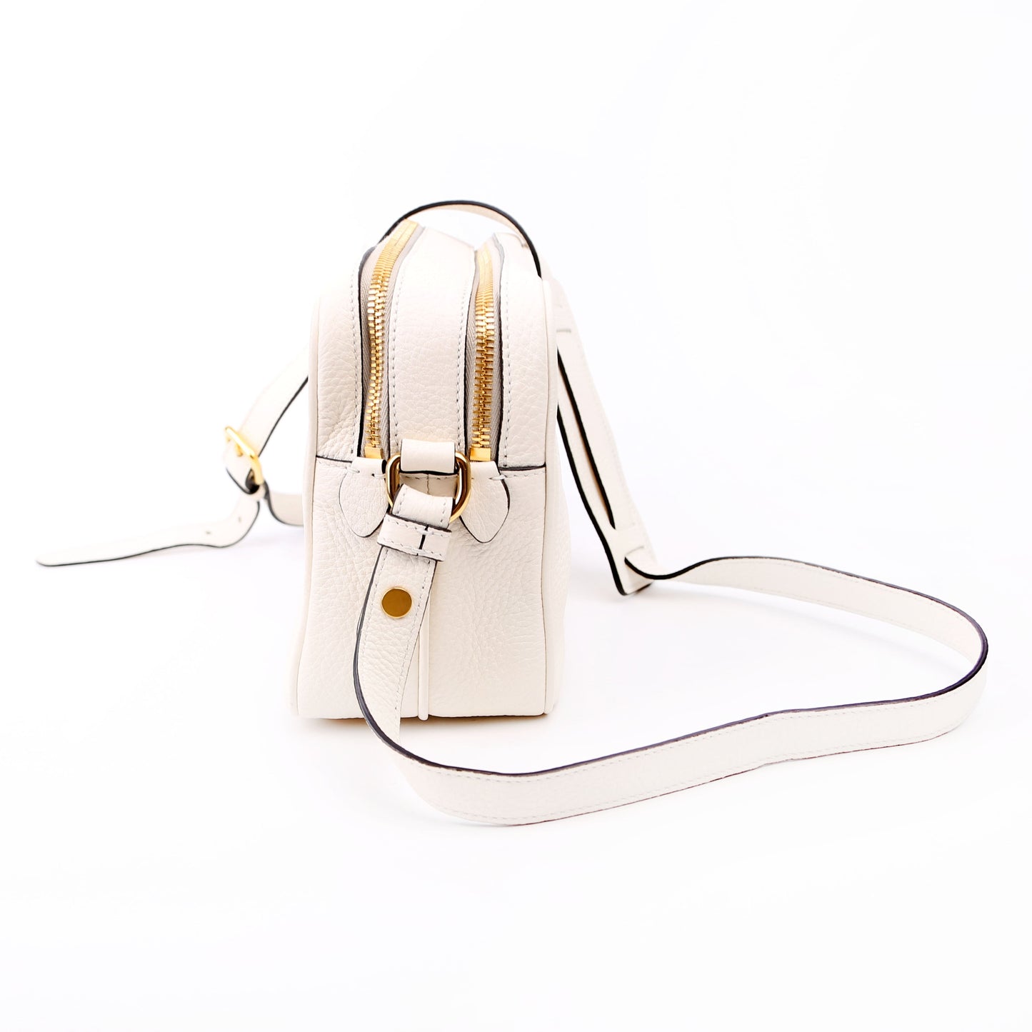 Prada Vitello Phenix Shoulder White Bag
