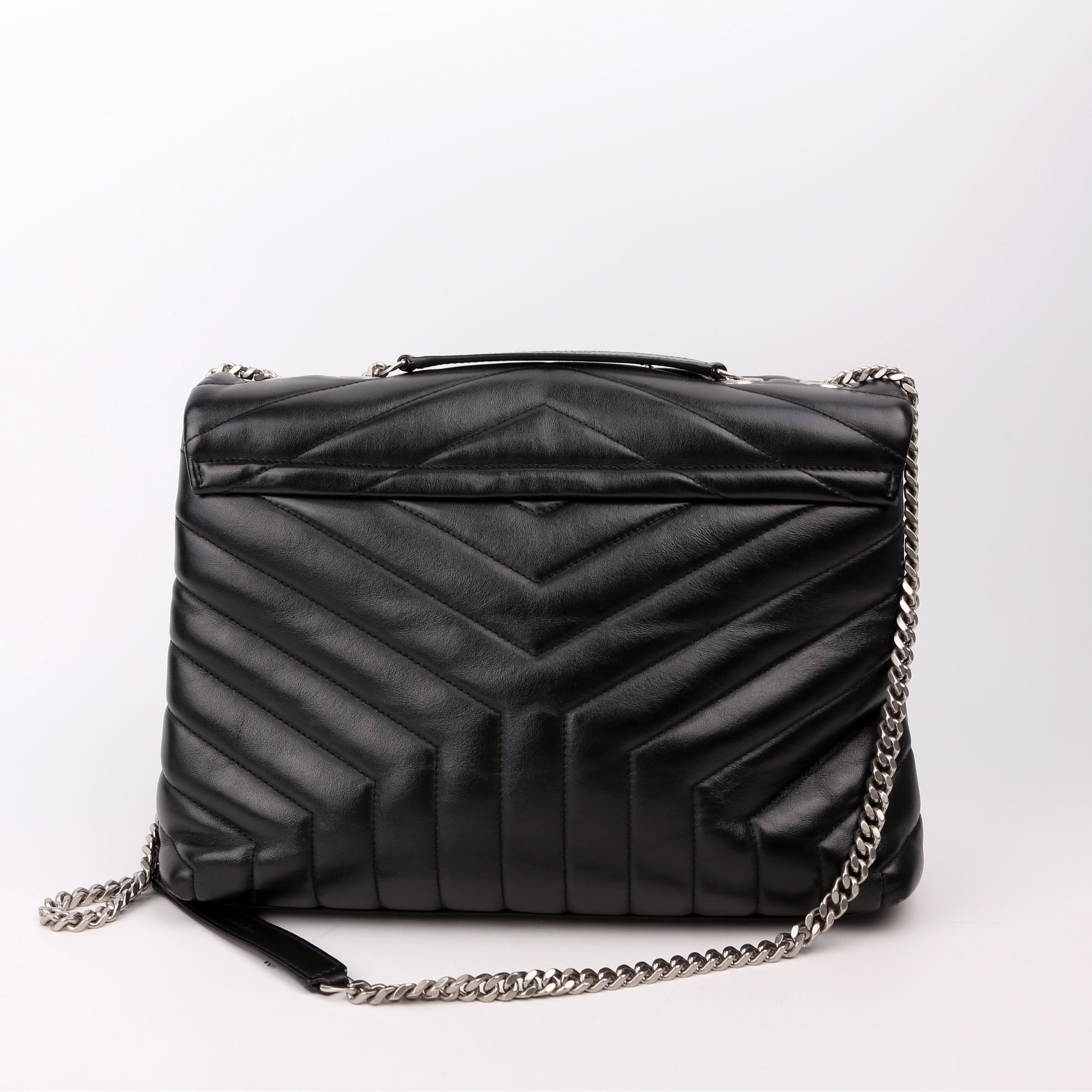 Saint Laurent Loulou Satchel Medium Black 487216 Bag