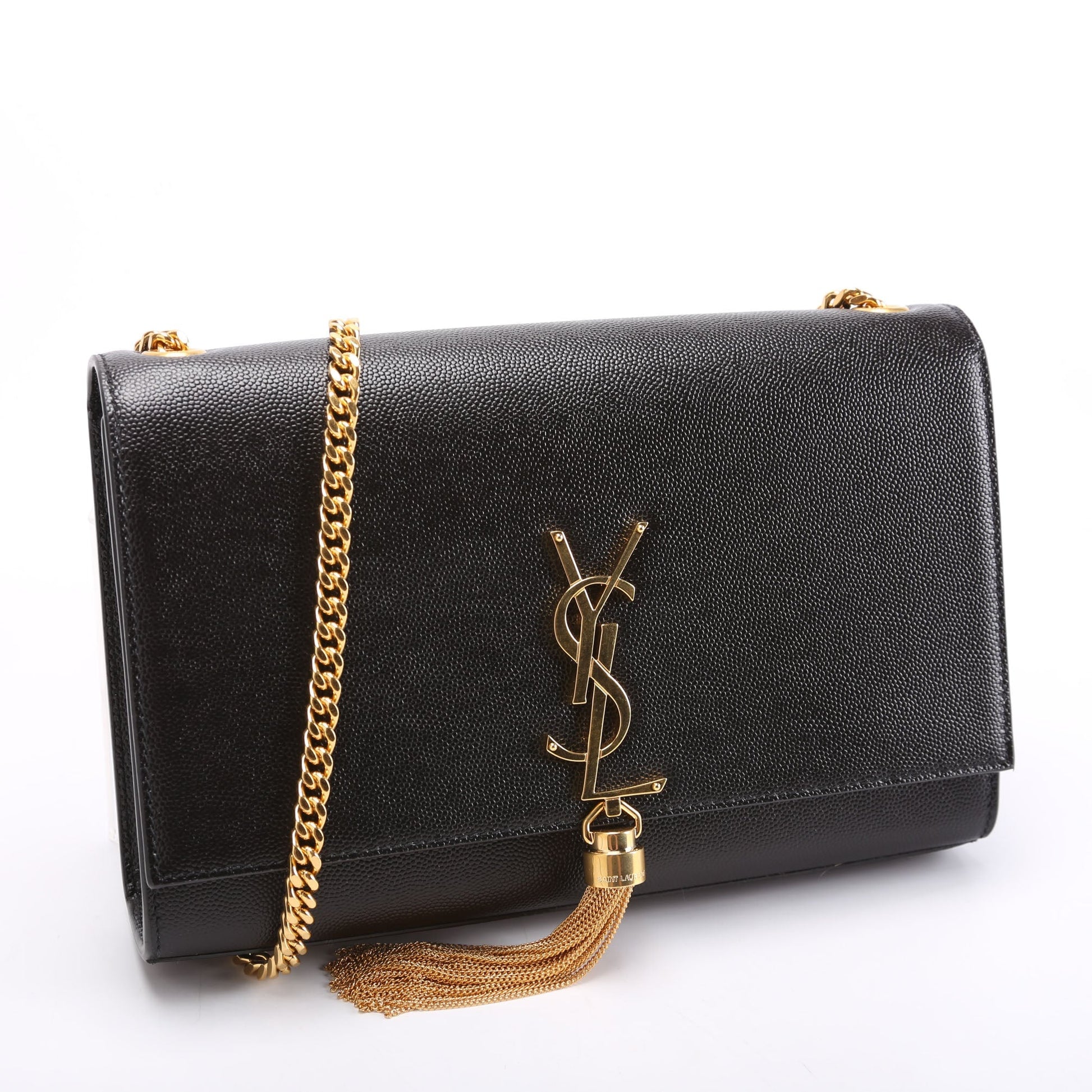 Saint Laurent Kate Tassel Satchel Medium 354119 Black Bag