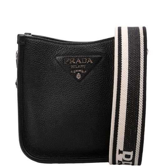 Prada Leather Mini Shoulder Black Bag