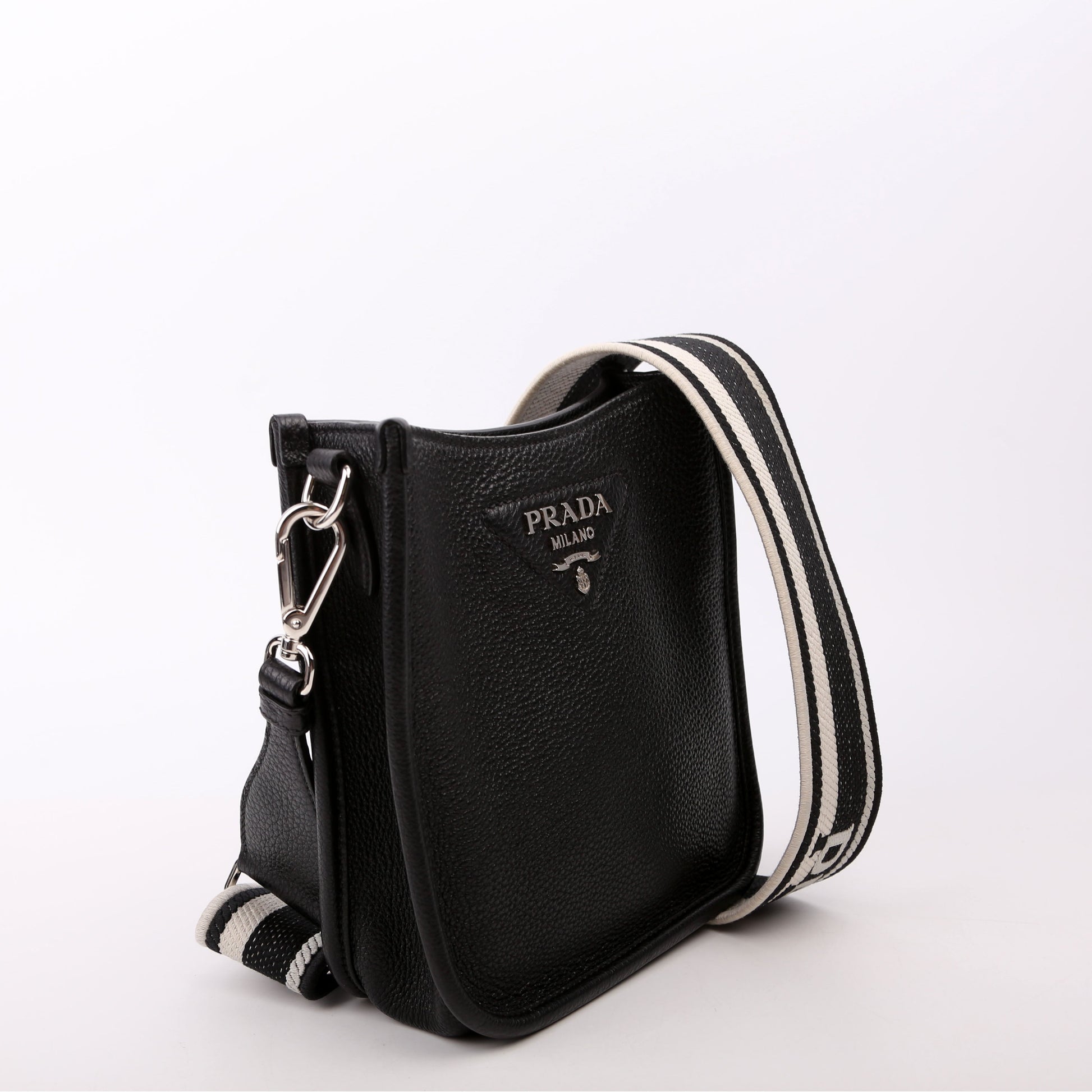 Prada Leather Mini Shoulder Black Bag