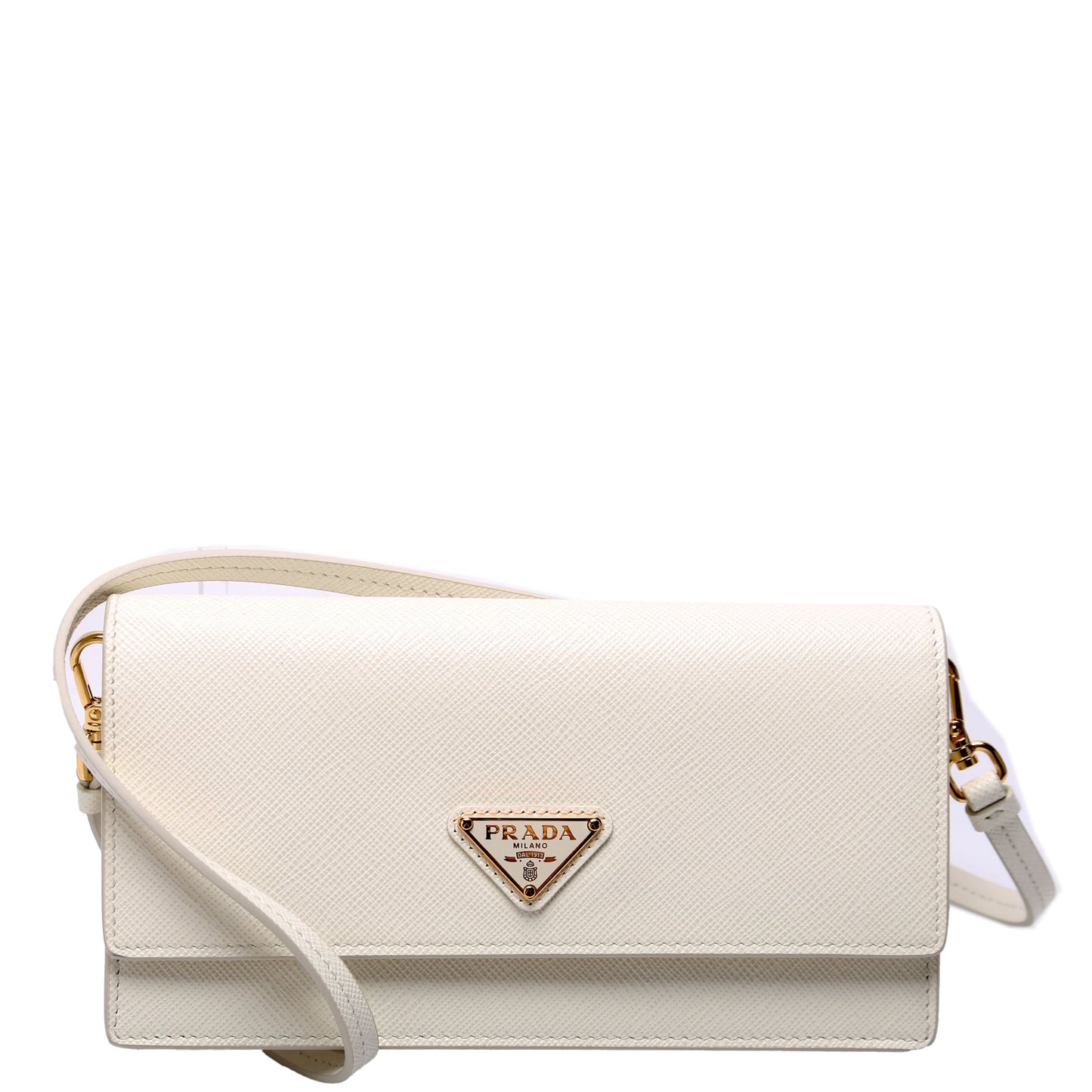 Prada Saffiano Mini-White Bag