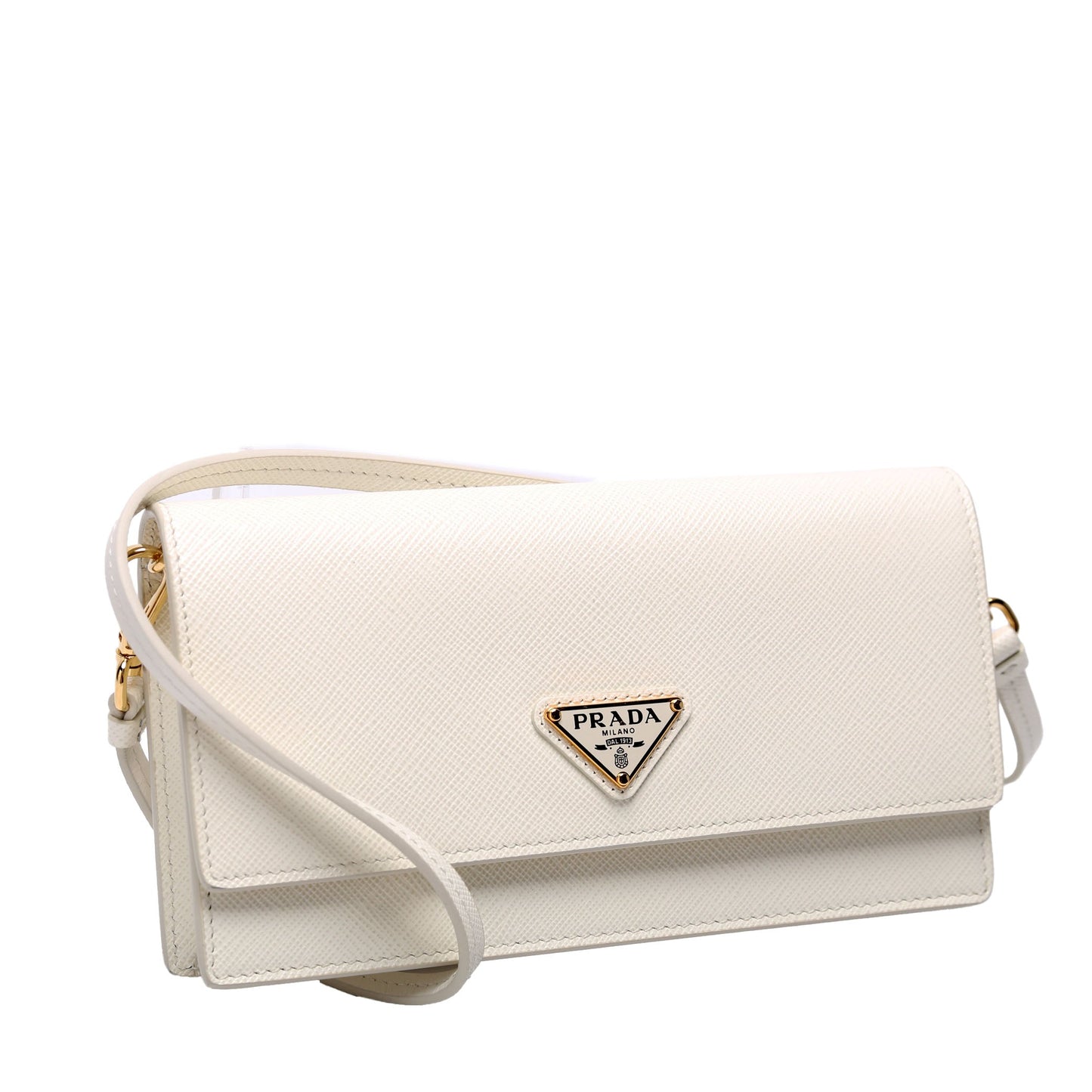 Prada Saffiano Mini-White Bag