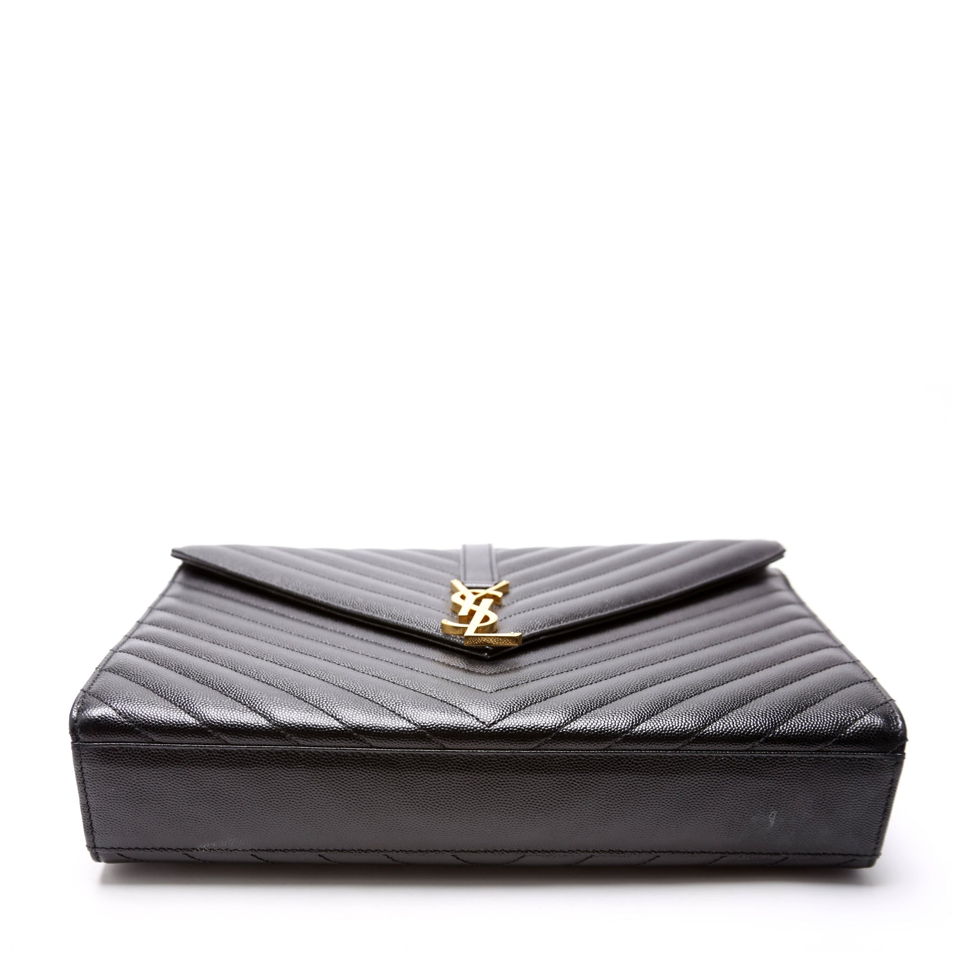 Saint Laurent 396910 Envelope Chevron Large Bag