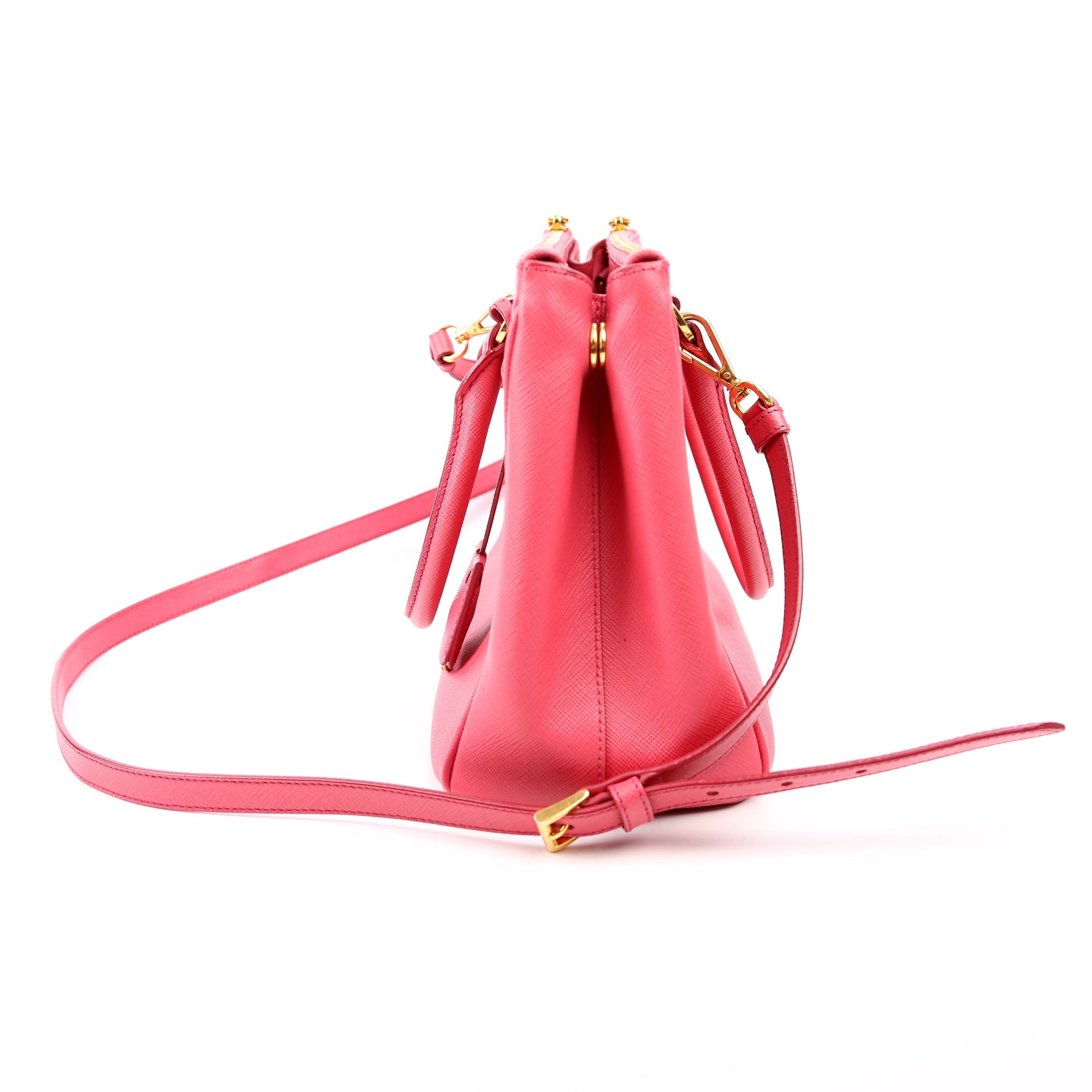 Prada Saffiano Galleria Small Pink Bag