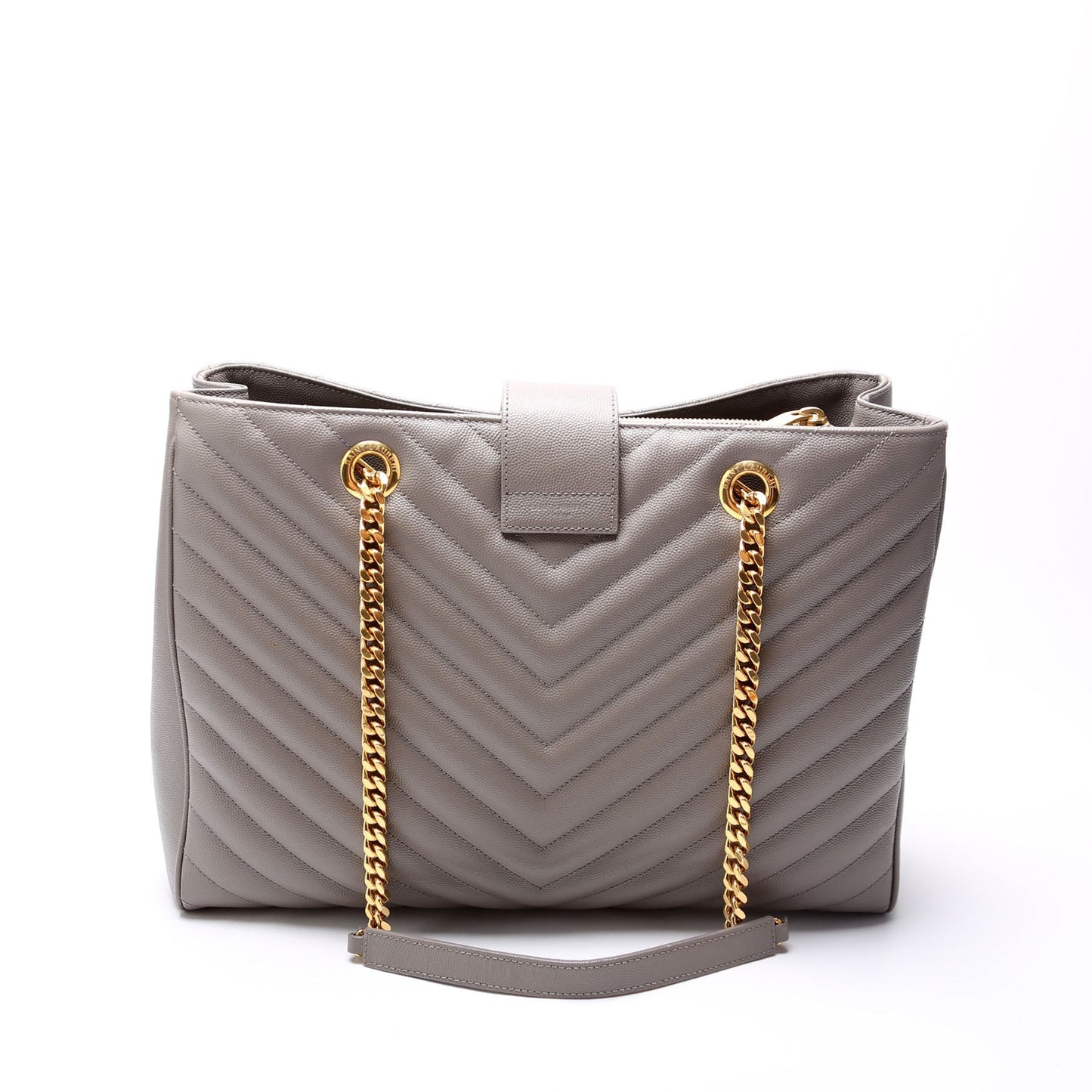 Saint Laurent Grain De Poudre Shopping 396911 Gray Bag