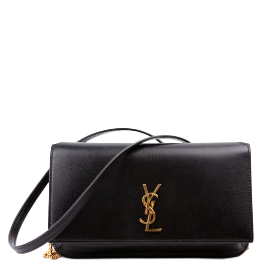 Saint Laurent Cassandra Phone Holder With Strap Black Bag
