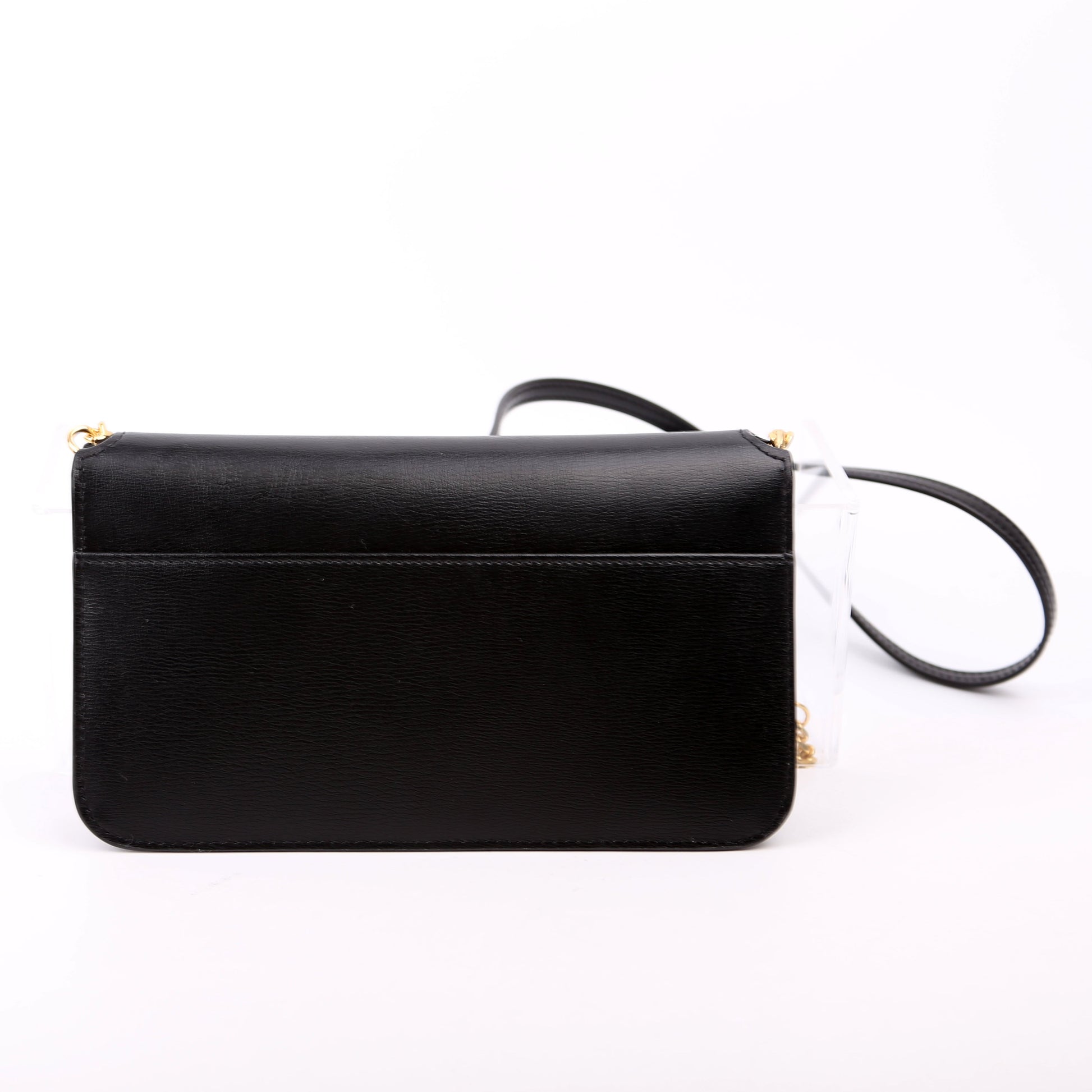 Saint Laurent Cassandra Phone Holder With Strap Black Bag