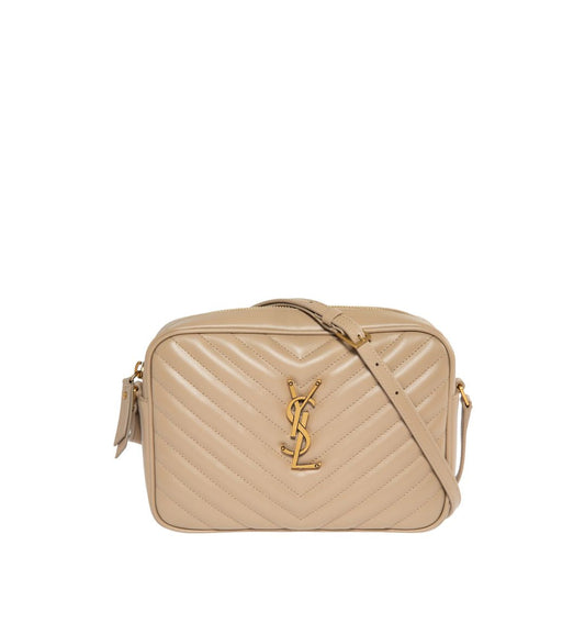 Luxury Saint Laurent Trending 2025 Women's Lou Quilted Bag in Beige |