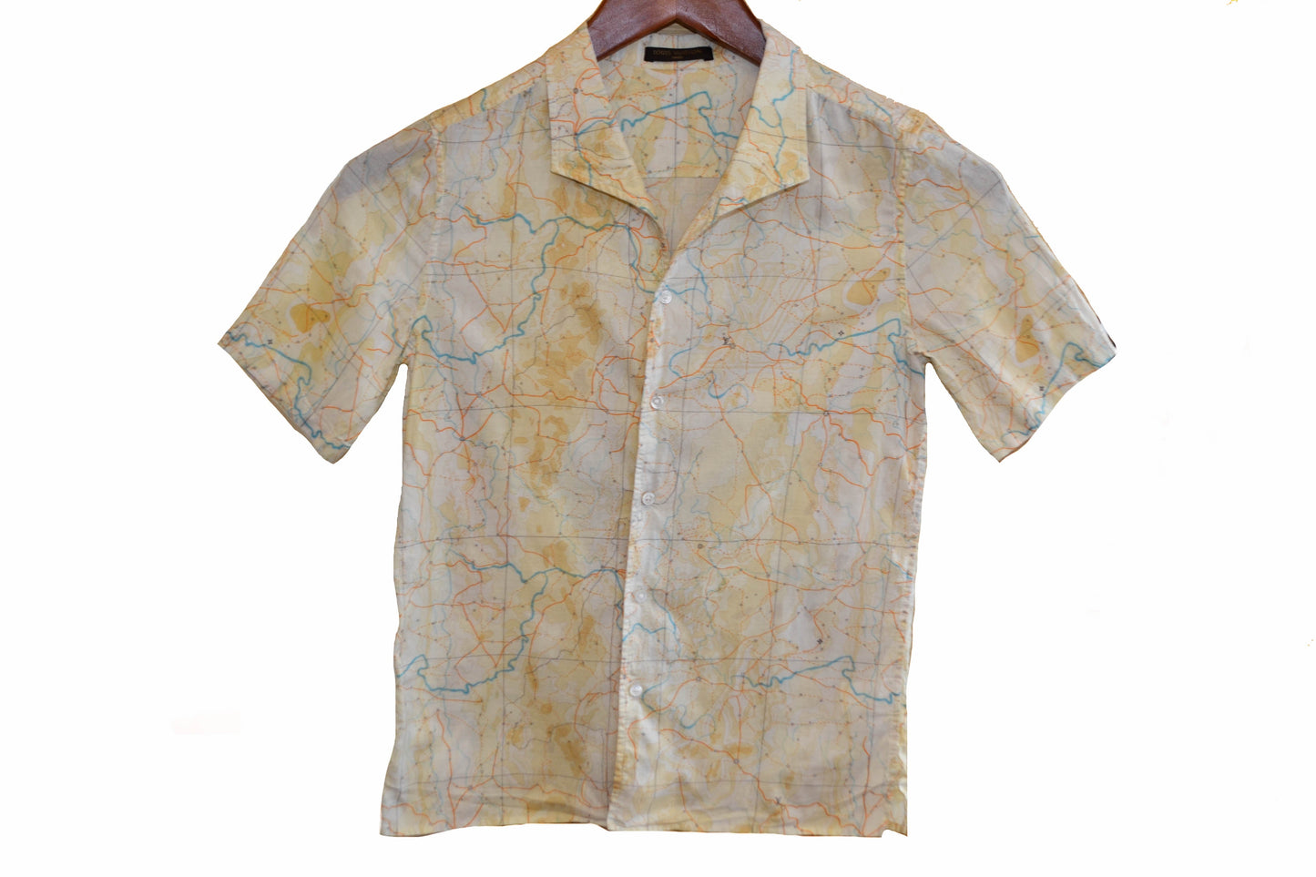 Louis Vuitton Boys Beige Button Up Shirt Size 8