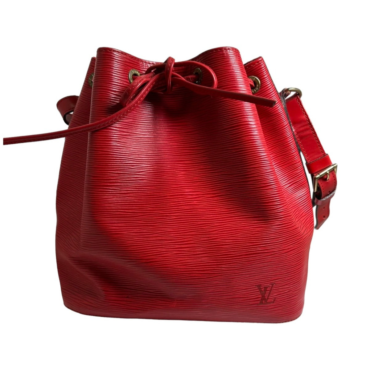 LOUIS VUITTON Shoulder Bag Epi Leather Castarian red Petit Noe Epi Drawstring type Women