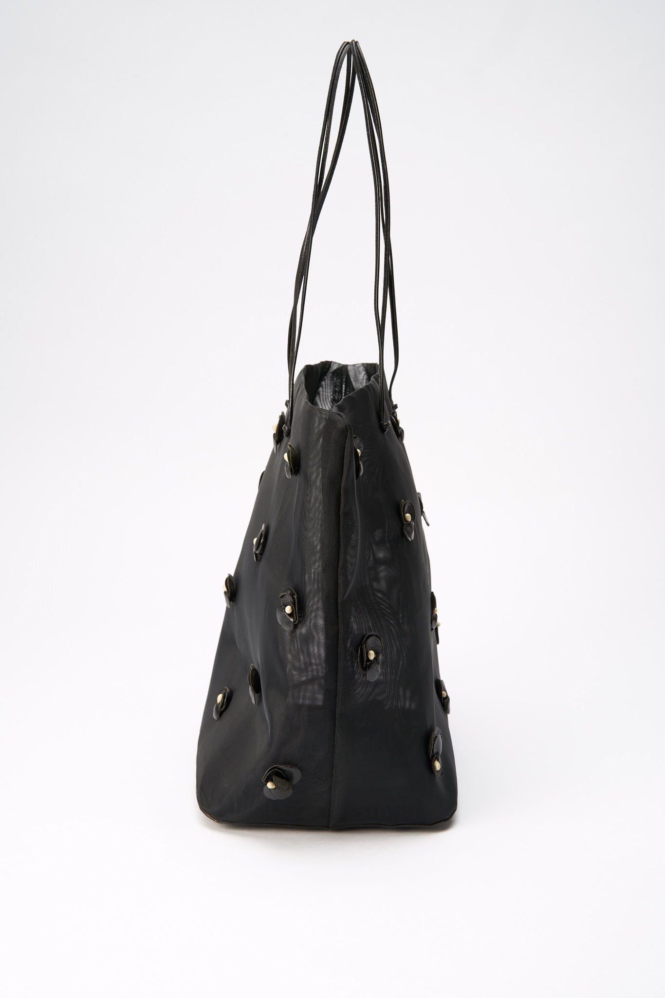 Prada Mesh Tote with Flowers