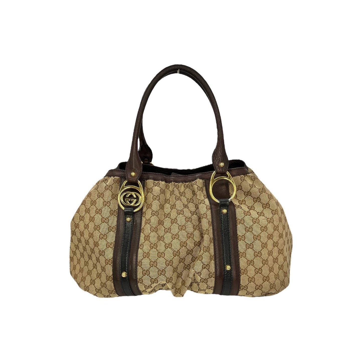 Gucci Leather Canvas Tote