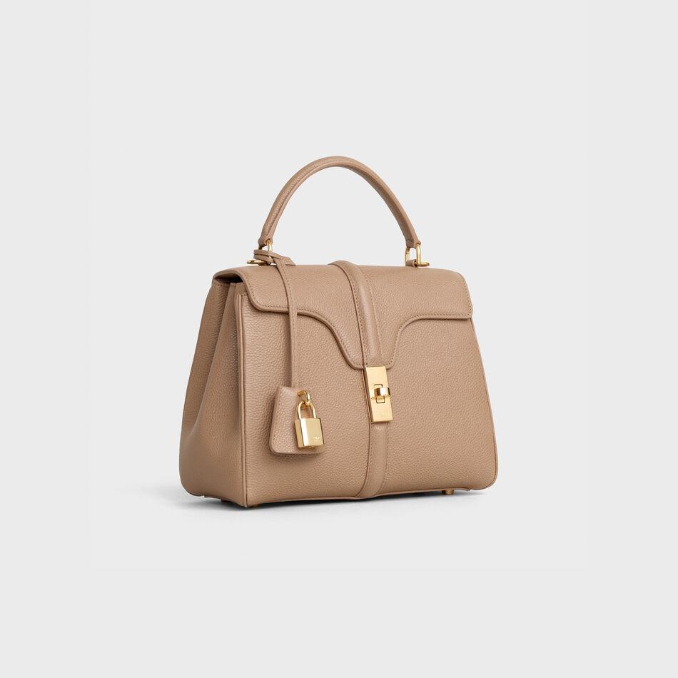 Celine Small Bag In Grained Calfskin Beige