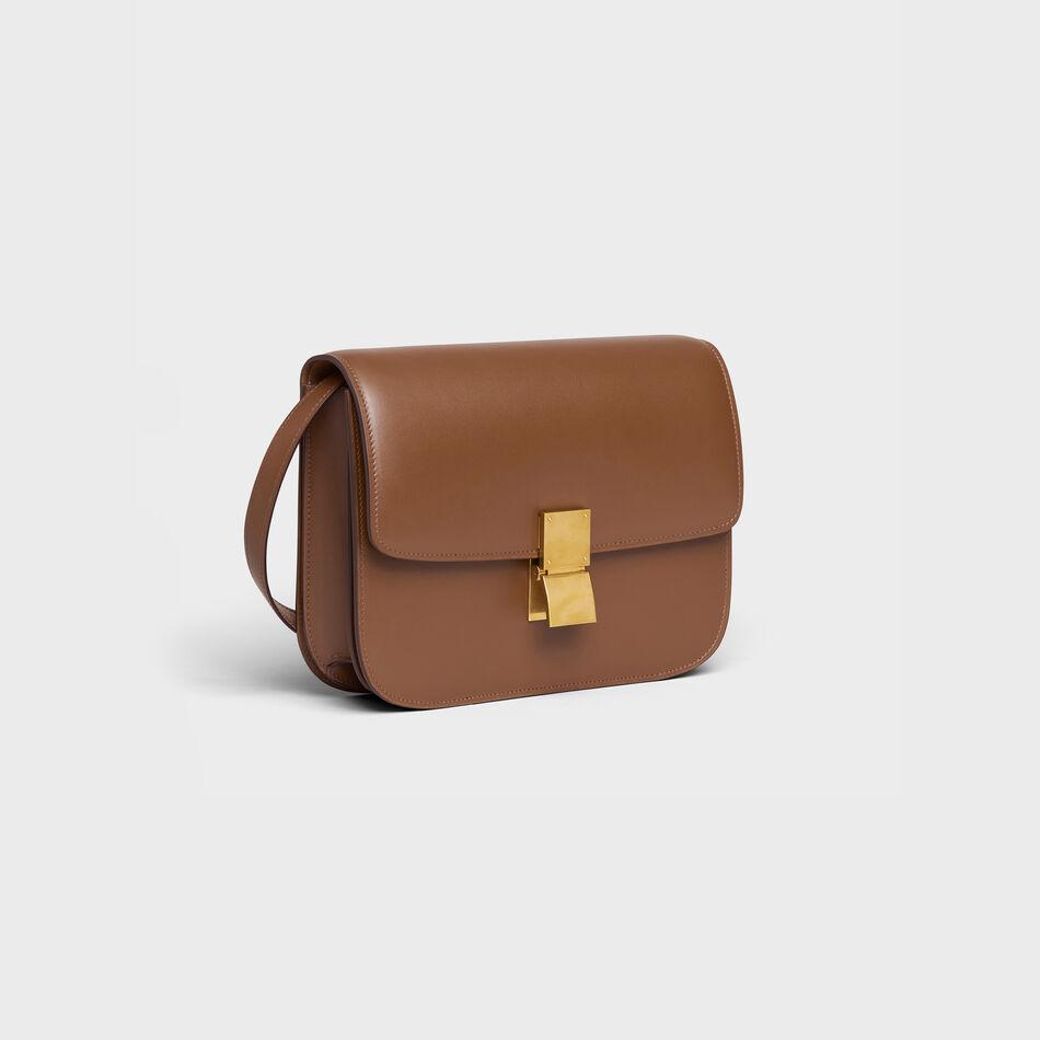 Celine Medium Classic Bag In Box Calfskin Camel