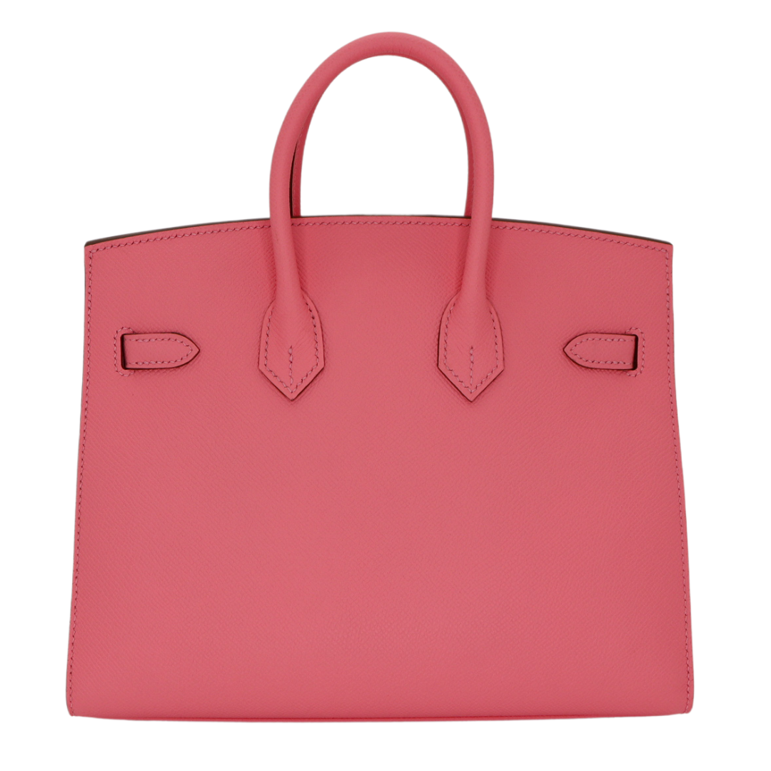 Hermes25cm Birkin Sellier Rose Confetti Epsom Leather Palladium Hardware