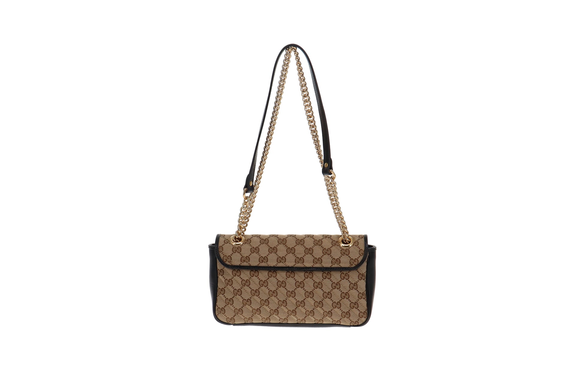 Gucci GG Marmont Leather Canvas Handbag