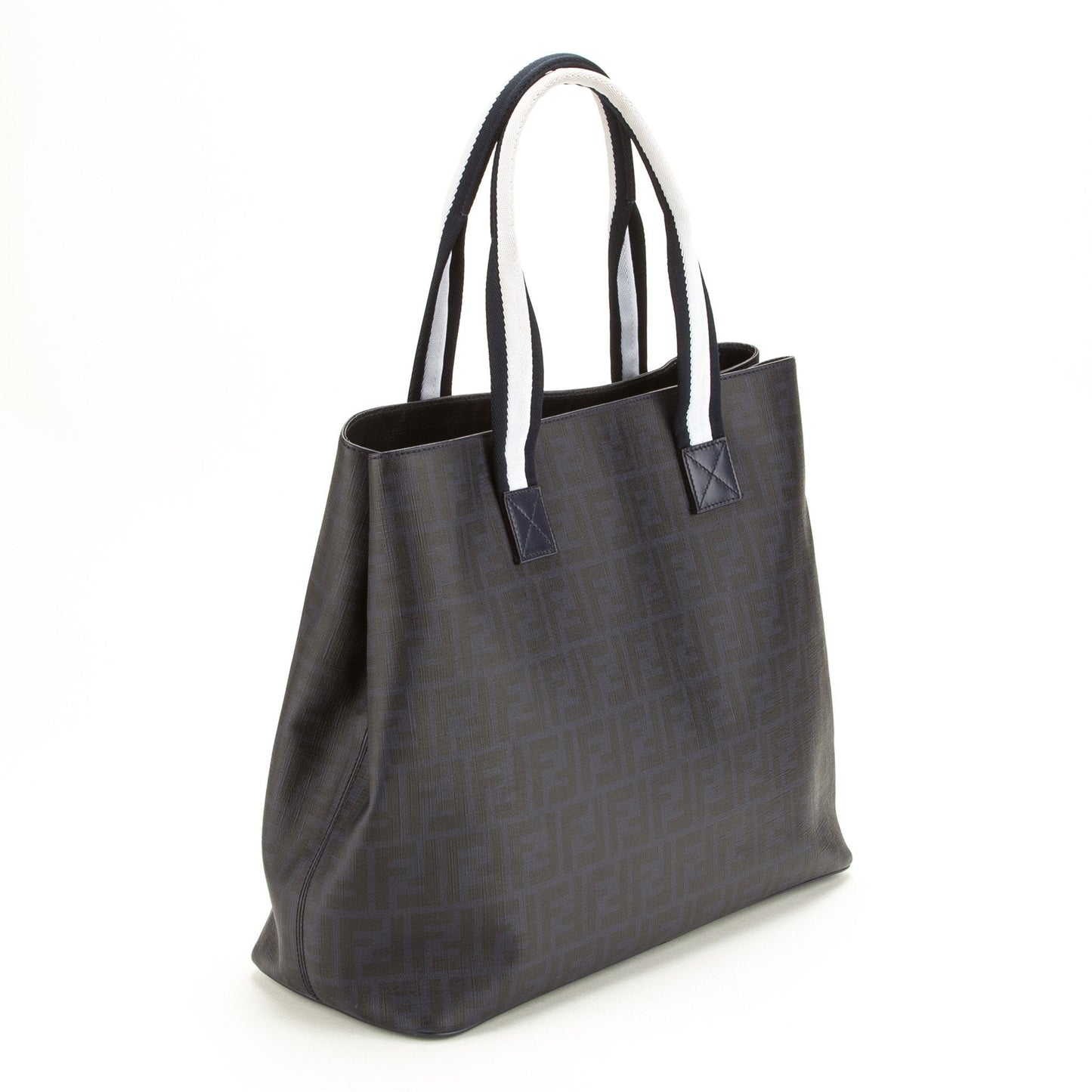Fendi Navy Zucca Shoulder Tote (Indistinguishable)
