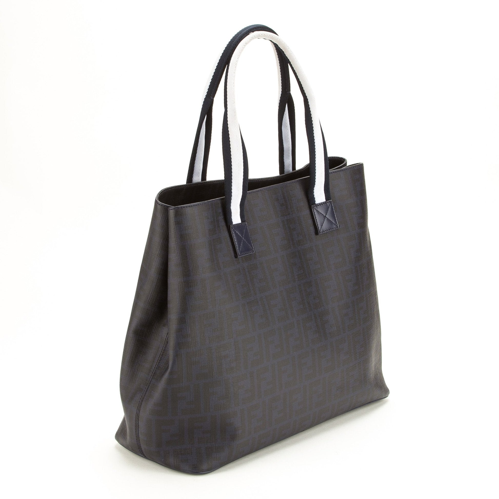 Fendi Navy Zucca Shoulder Tote (Indistinguishable)