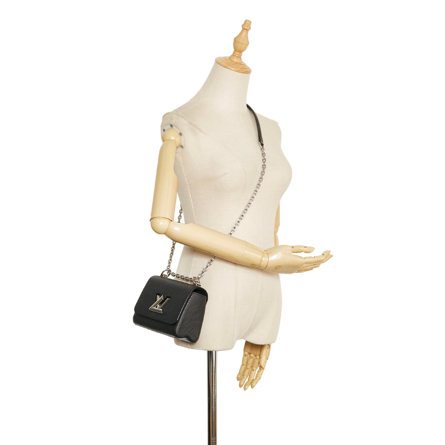 LOUIS VUITTON Epi Twist MM Black Handbag