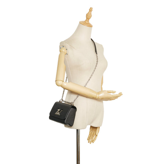 LOUIS VUITTON Epi Twist MM Black Handbag