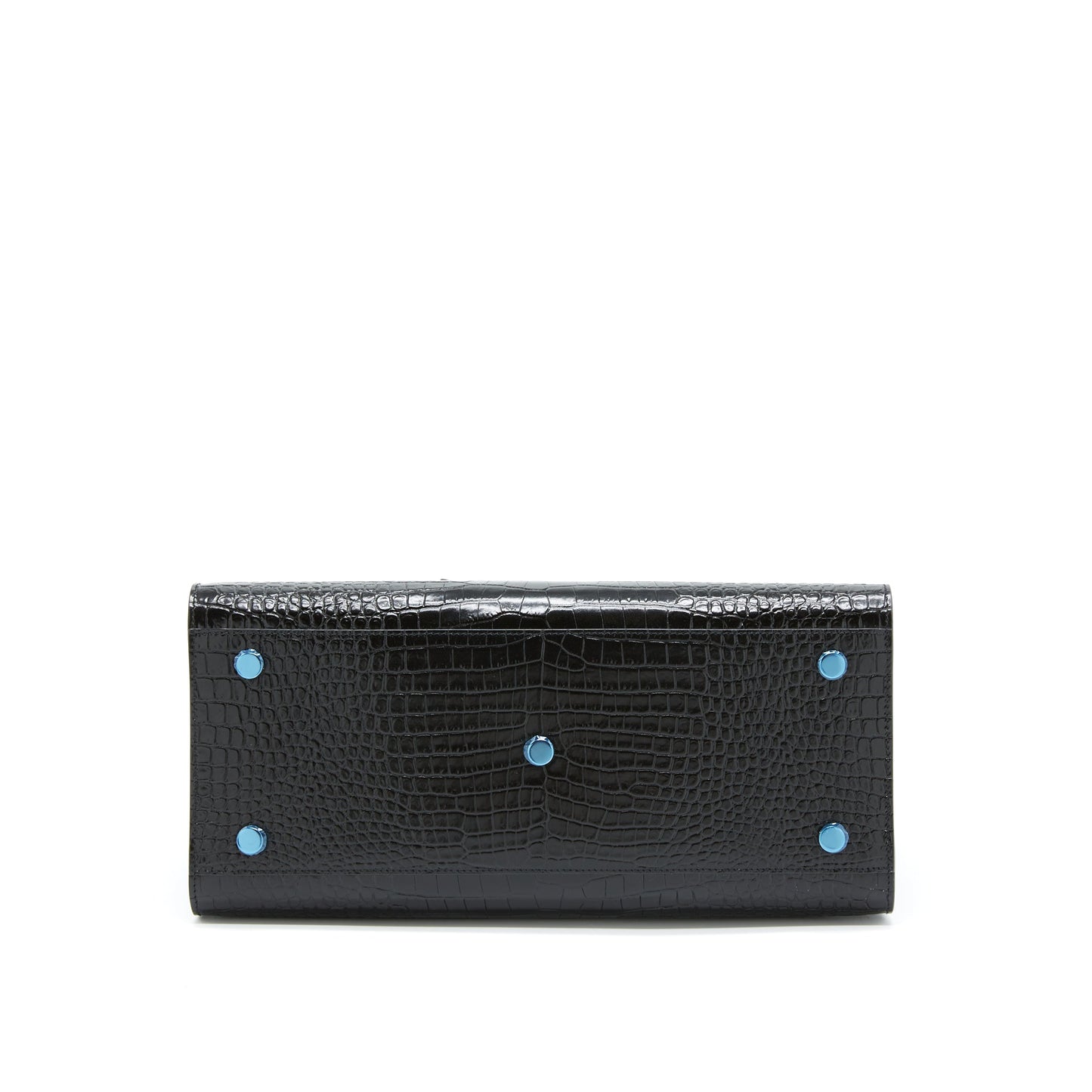 Saint Laurent/ Sac De Jour Crocodile Embossed Black