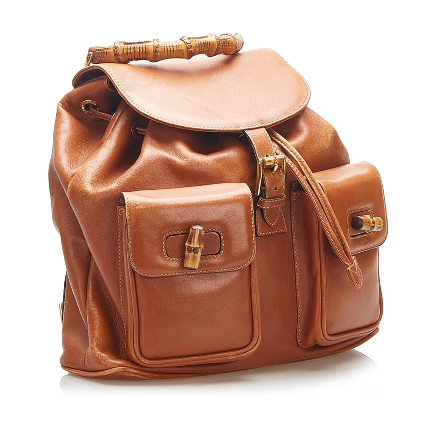 Gucci Twist Leather Top Handle Shoulder Bag