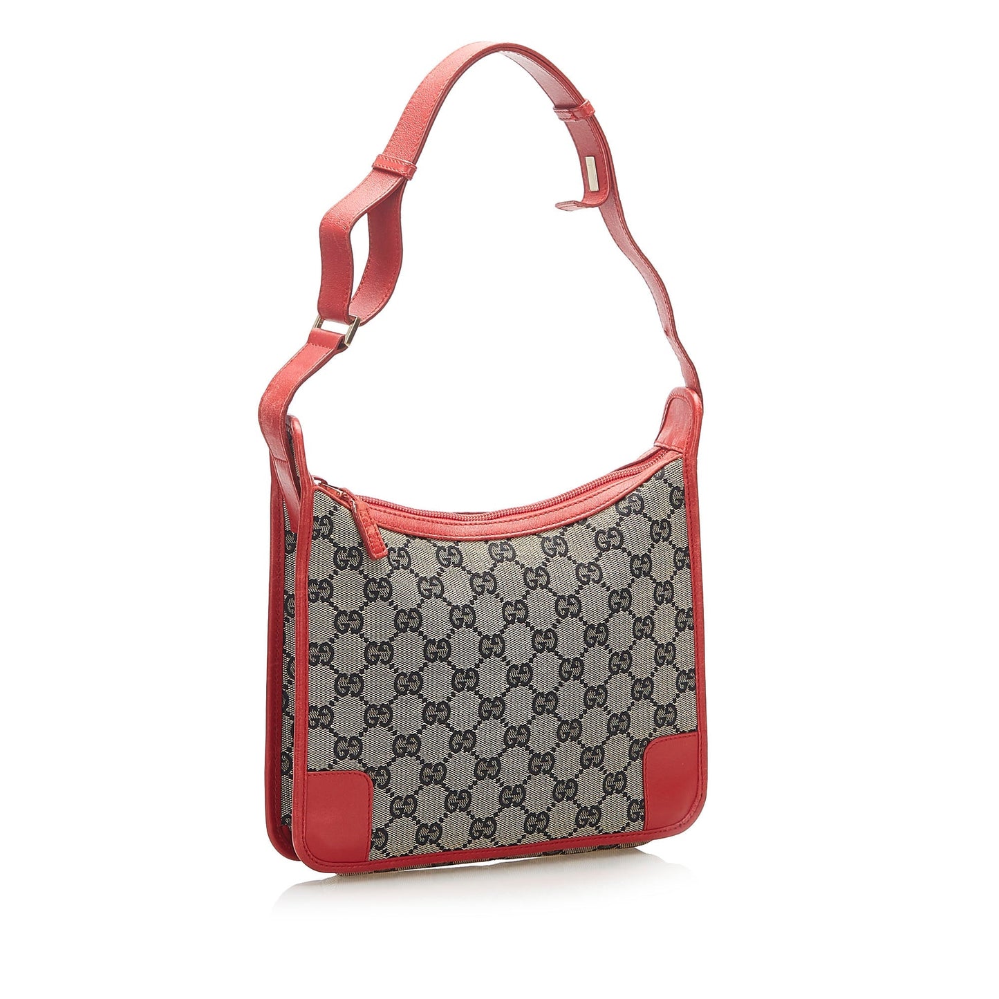 Gucci Leather Canvas Shoulder Bag