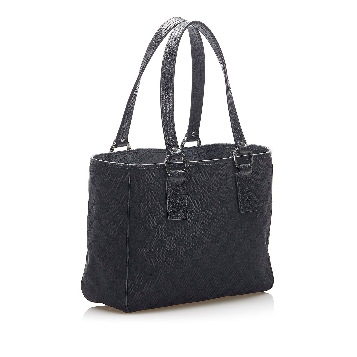 Gucci Leather Canvas Tote