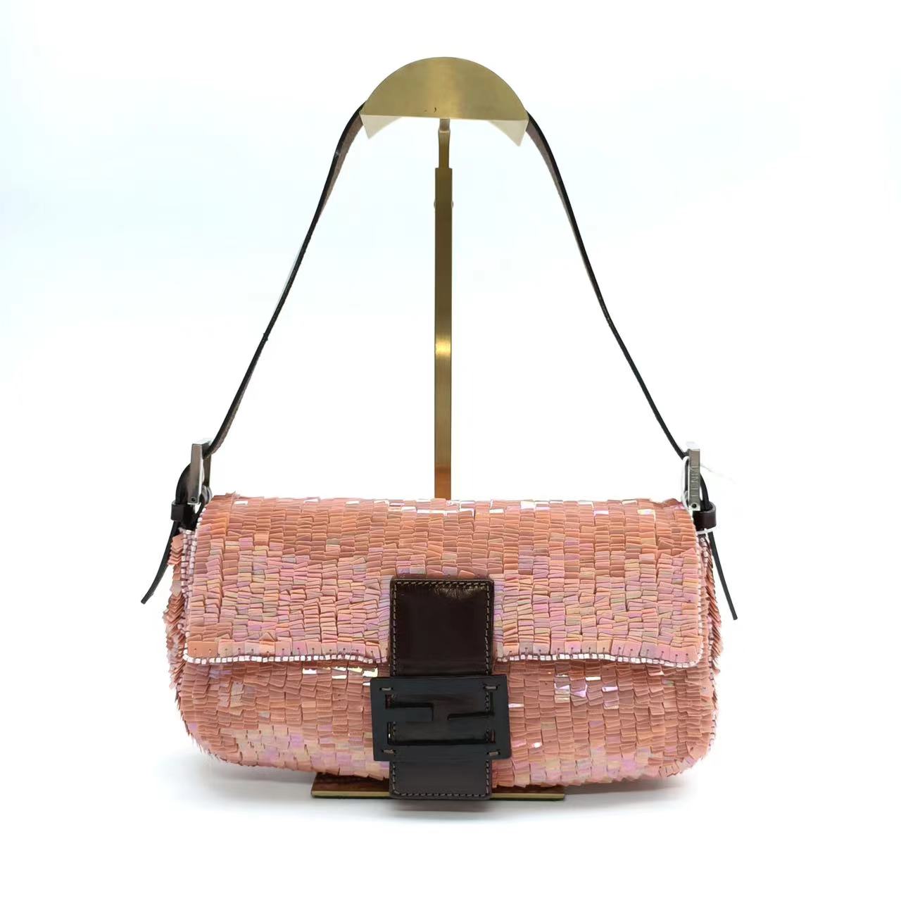 Fendi Baguette Pink Sequins