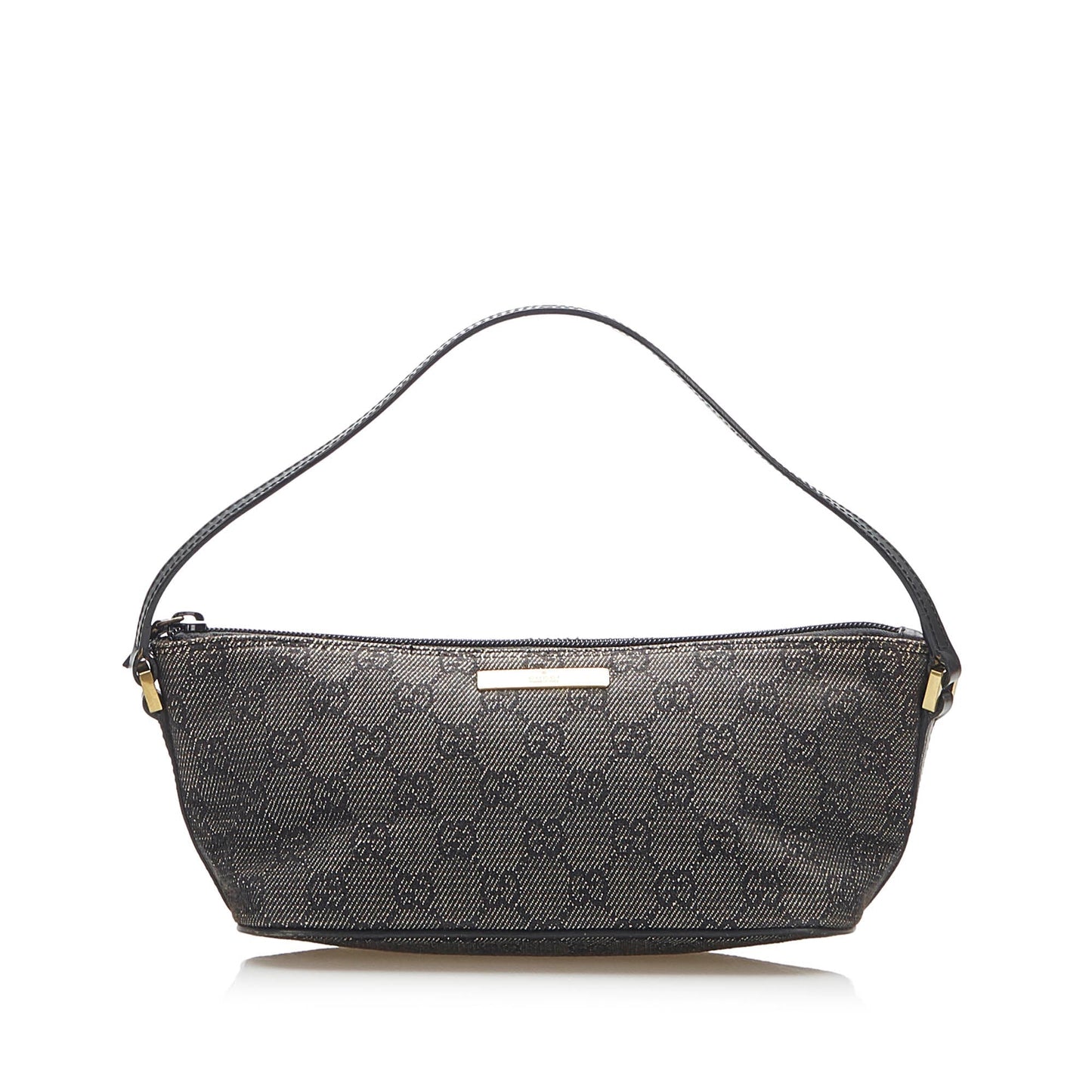 Gucci Leather Canvas Shoulder Bag