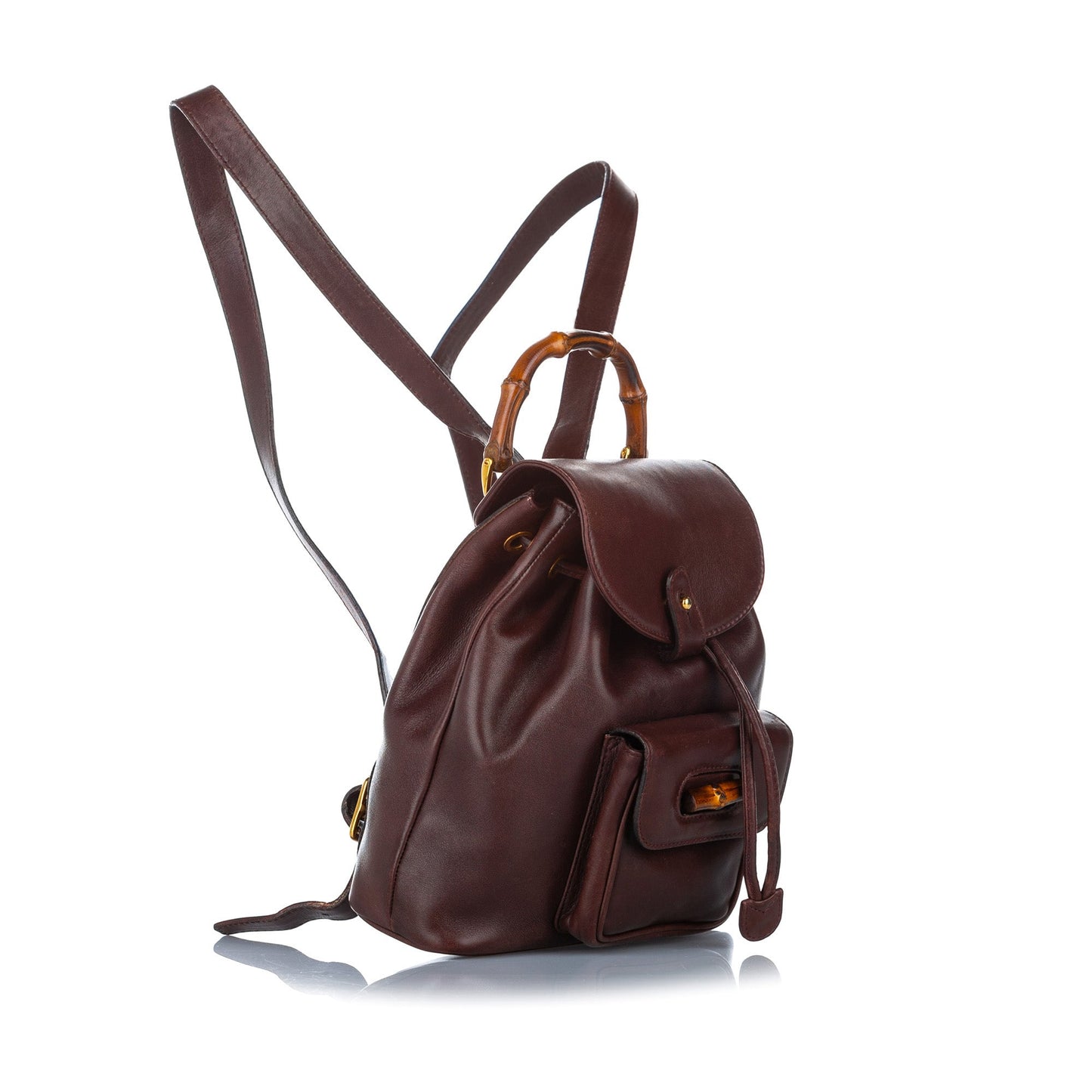 Gucci Twist Leather Top Handle Shoulder Bag