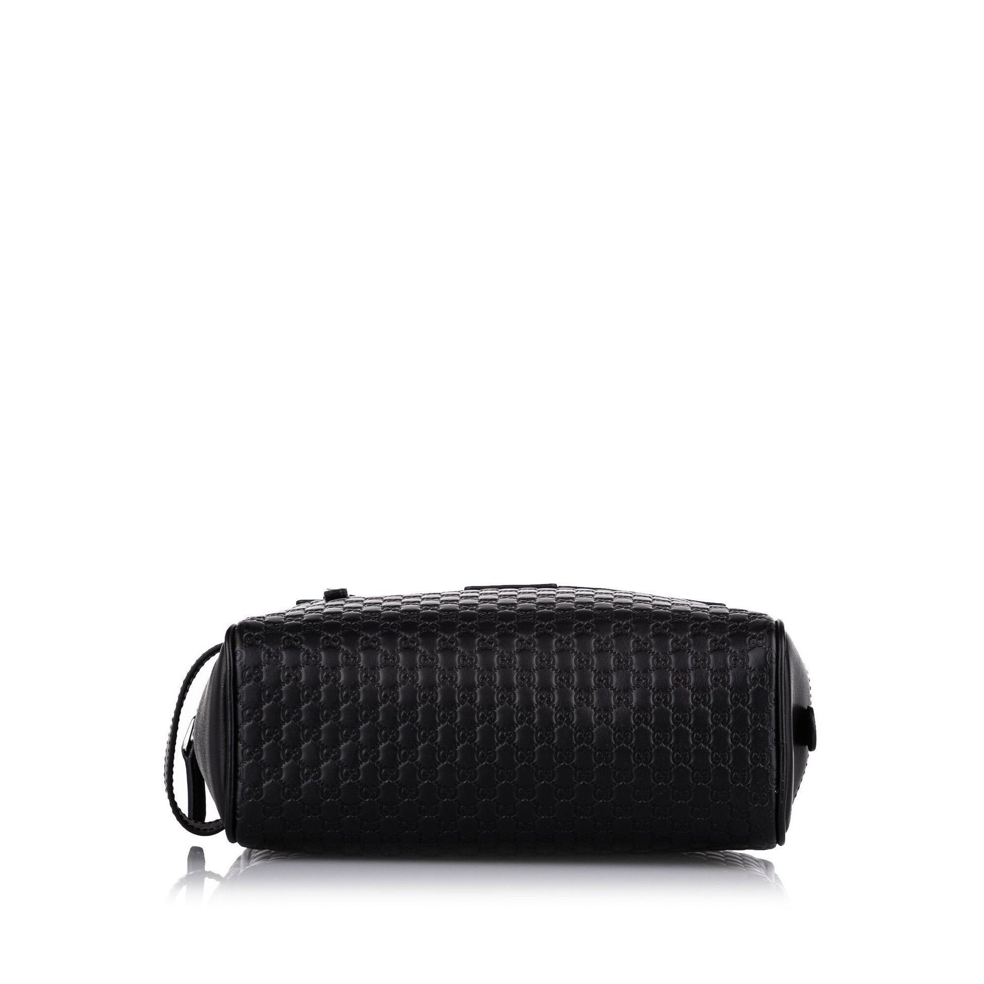 Gucci Guccissima Black Leather Clutch Style 1