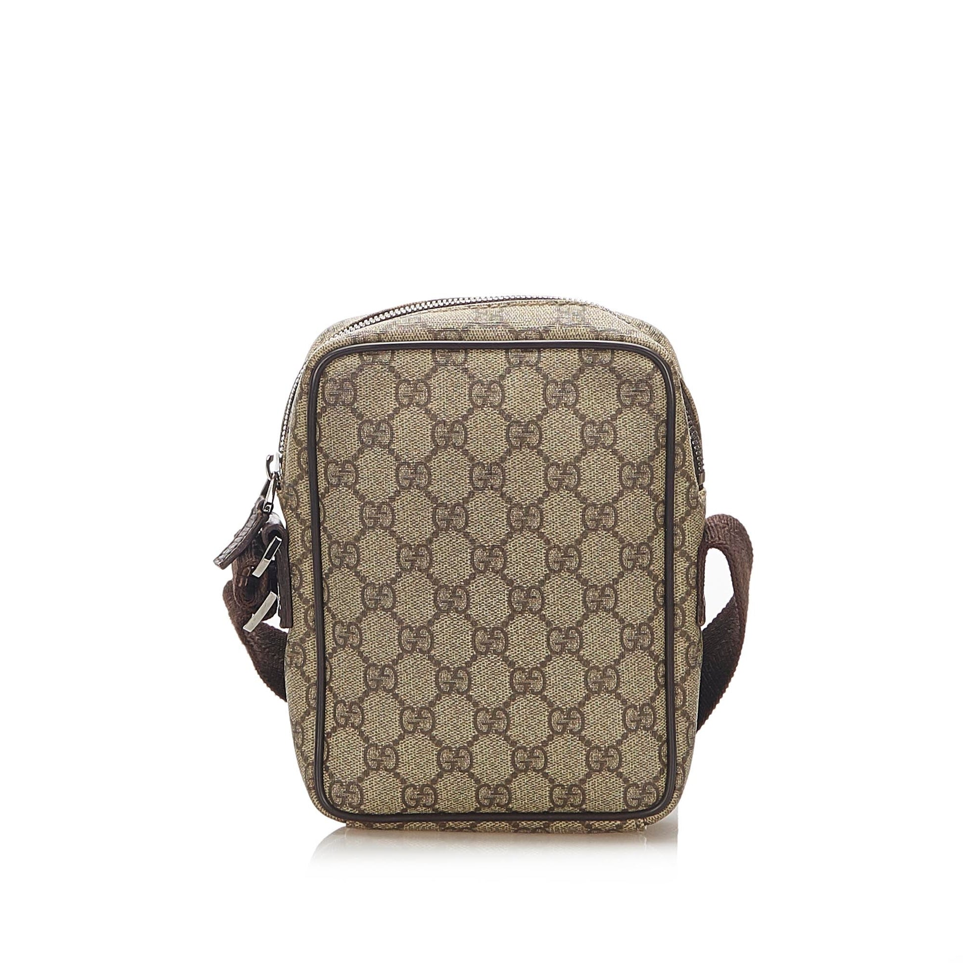 Gucci Leather Canvas Crossbody