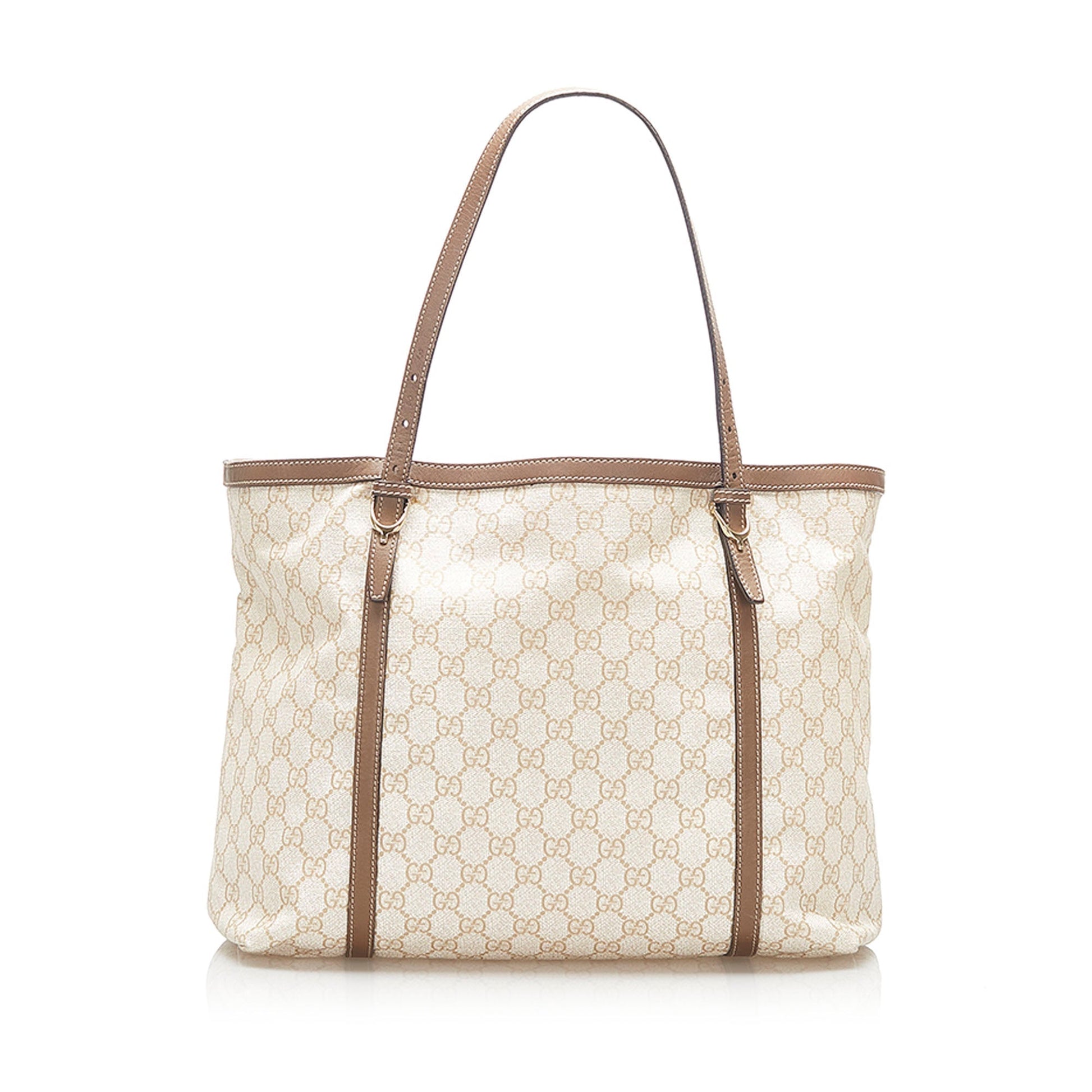 Gucci Leather Canvas Tote